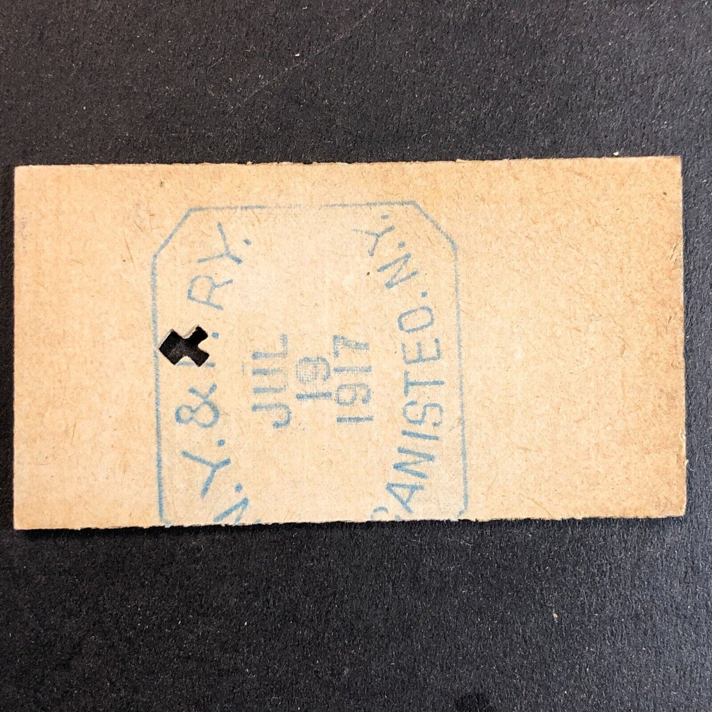 New York & Pennsylvania Railroad July 19 1917 Whitesville, NY Ticket #18265