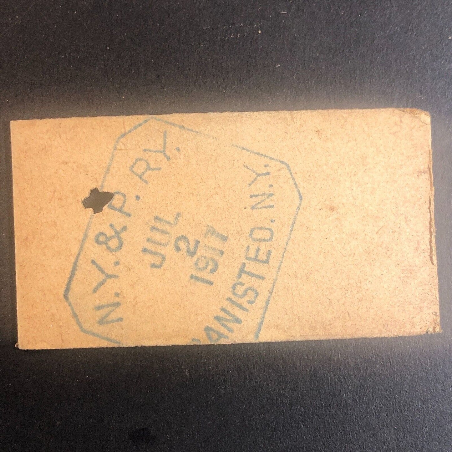 New York & Pennsylvania Railroad July 2 1917 Greenwood, NY Ticket #53441