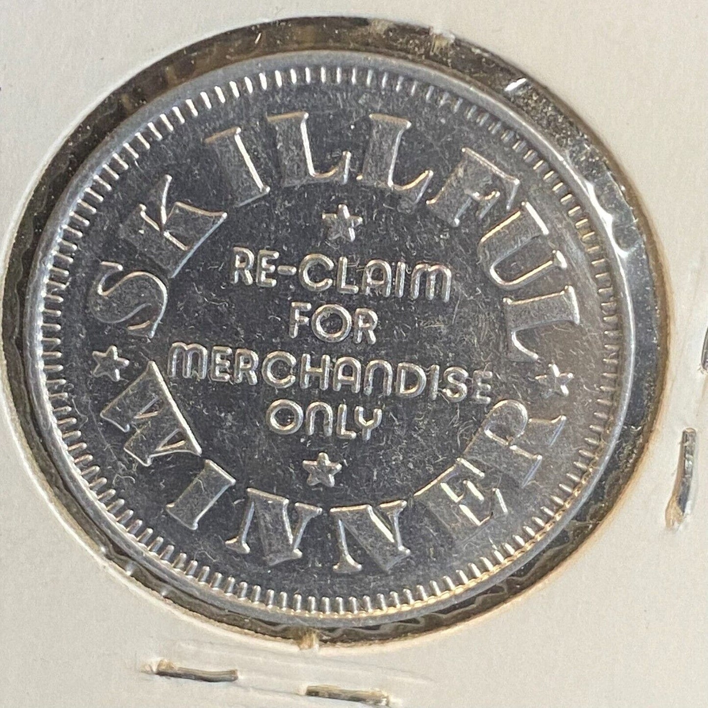 Redondo Fun Factory Skillful Winner Arcade Token Alum. 28mm Clown Strong Strike