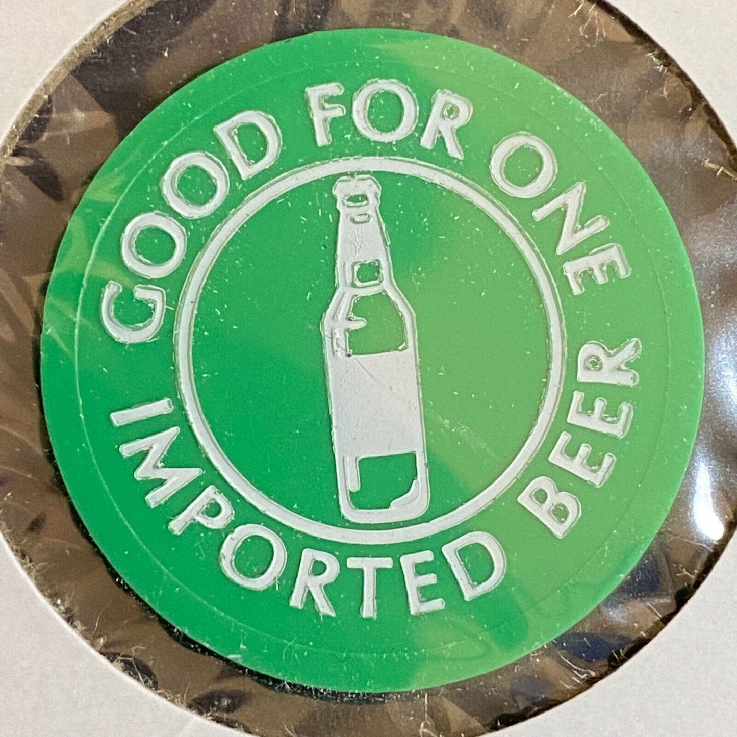 McClelland, PA Double T Bar Grill c1990's? Plastic Token G/F One Imported Beer