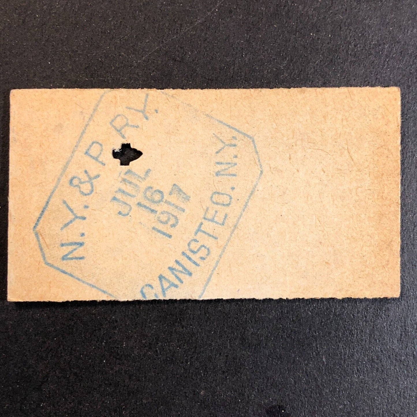 New York & Pennsylvania Railroad July 16 1917 Whitesville, NY Ticket #18252