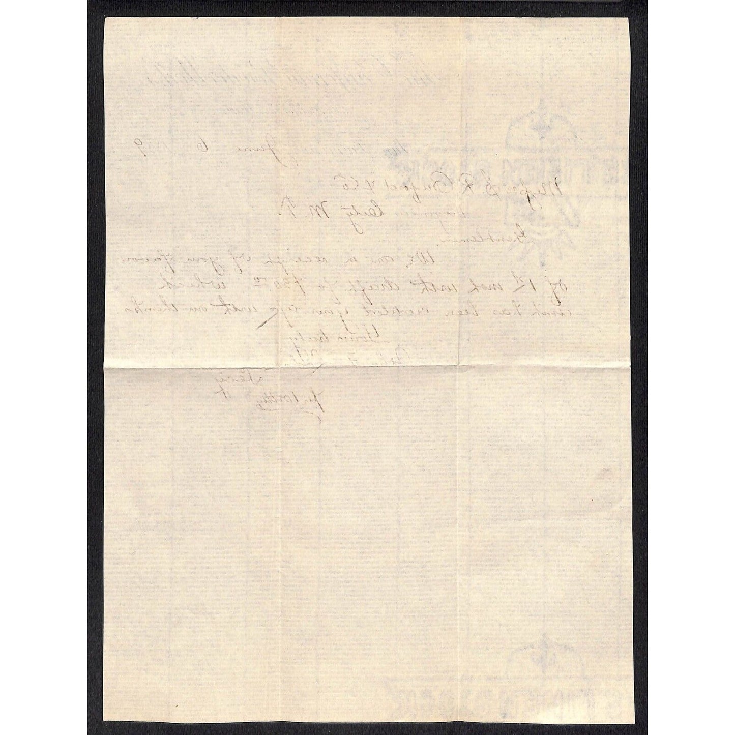 California Powder Works Hercules Dynamite 6/6 1889 ALS Letterhead S.R. Buford*