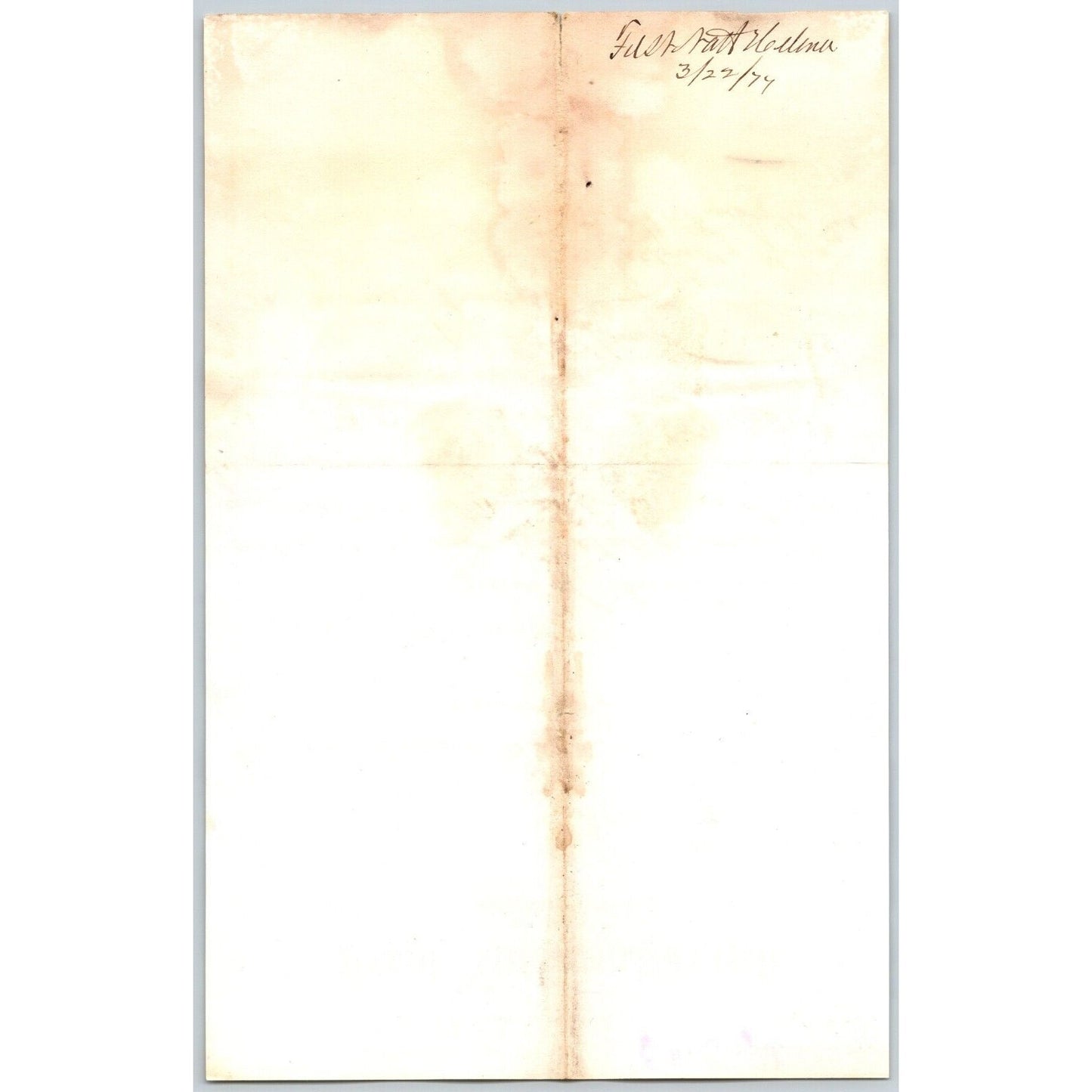 First National Bank Helena, MT 3/19 1877 Payment Advice Henry Elling*