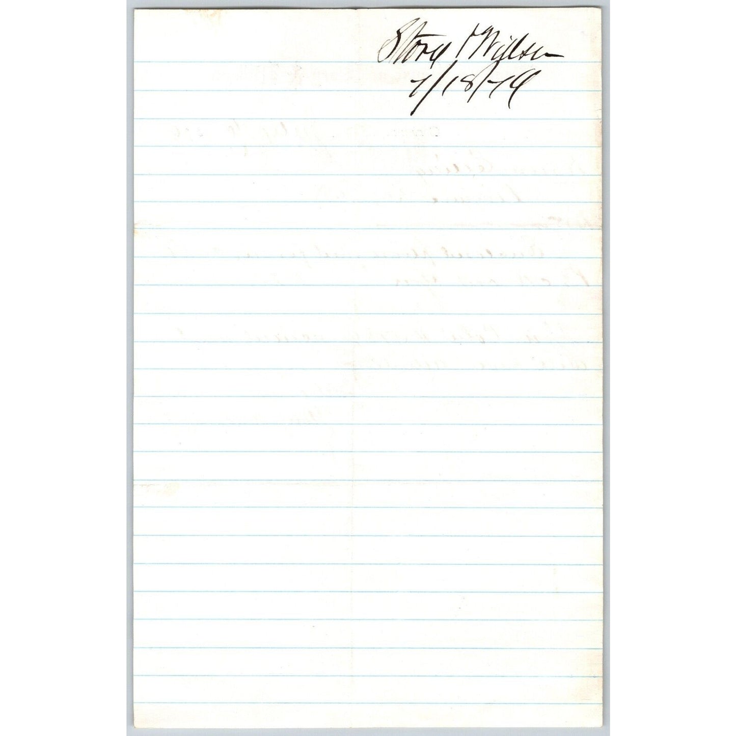 Banking House of Story & Nelson Bozeman, MT 7/16 1879 Letterhead - Henry Elling*