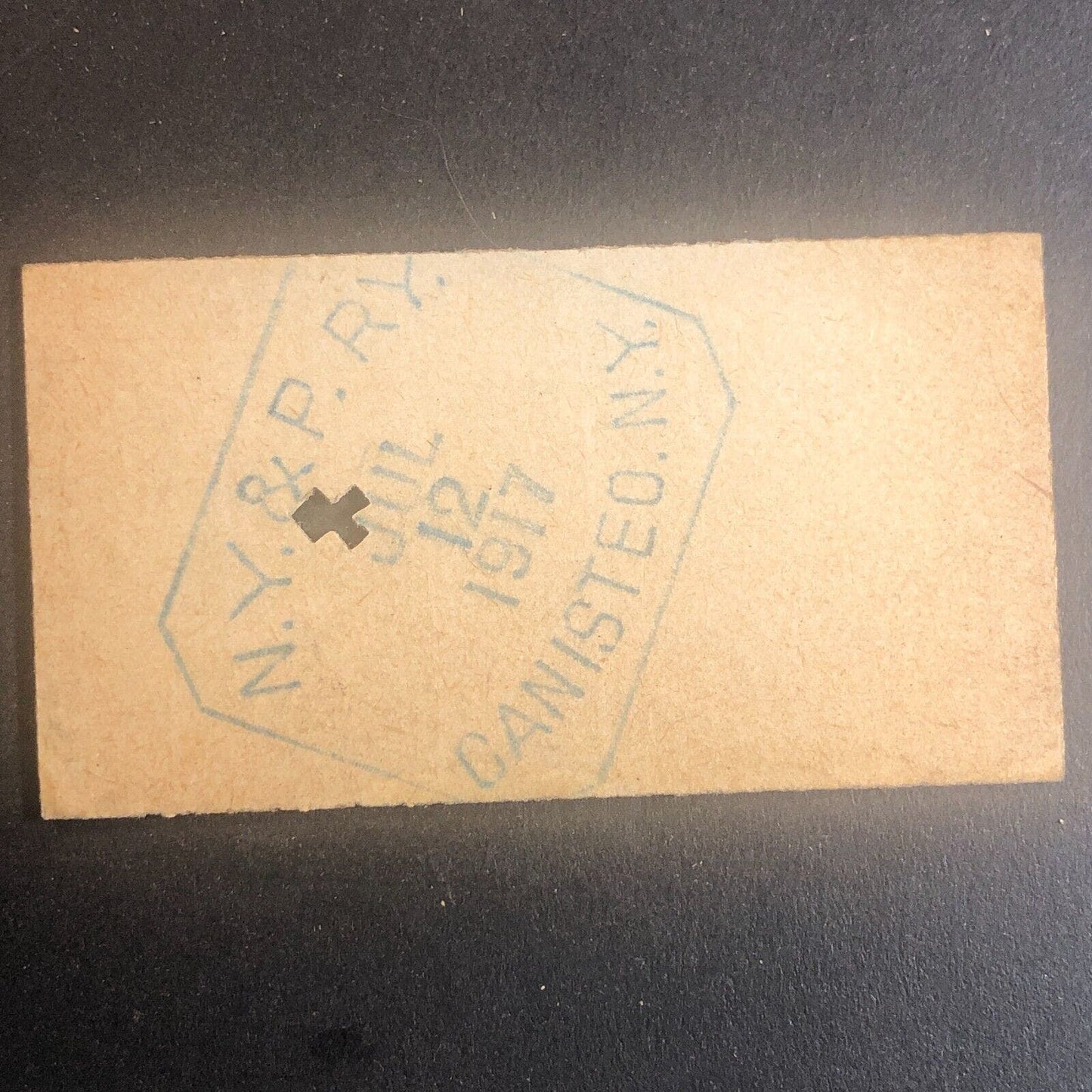 New York & Pennsylvania Railroad July 12 1917 Greenwood, NY Ticket #53538