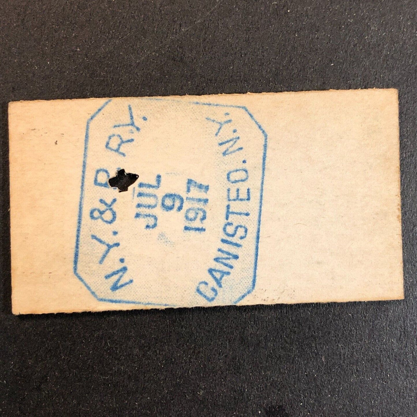 New York & Pennsylvania Railroad July 9 1917 Bennetts, NY Ticket #11818