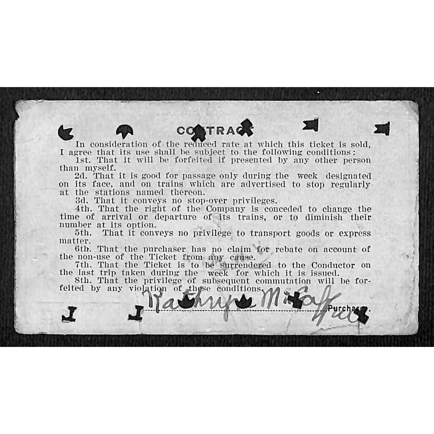 New York & Pennsylvania Ry 1914 Special Weekly Ticket Scarce #5642