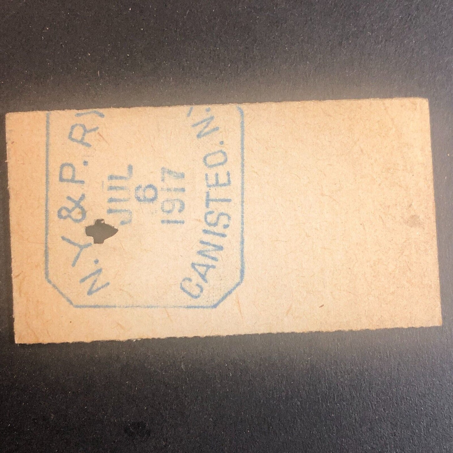 New York & Pennsylvania Railroad July 6 1917 Rexville, NY Ticket #30209
