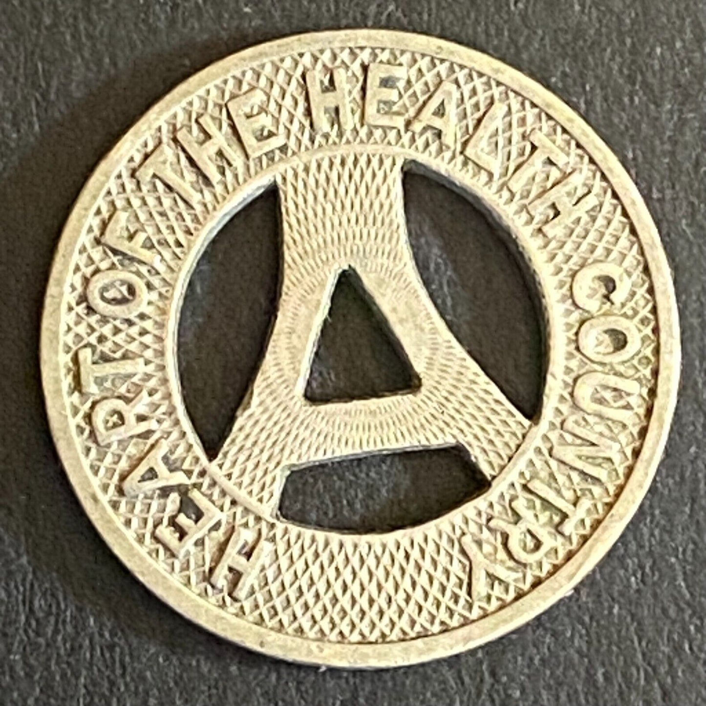 Albuquerque Bus Co. "Health Country" Transit Token 16mm VGC Hanging "A" (#9)