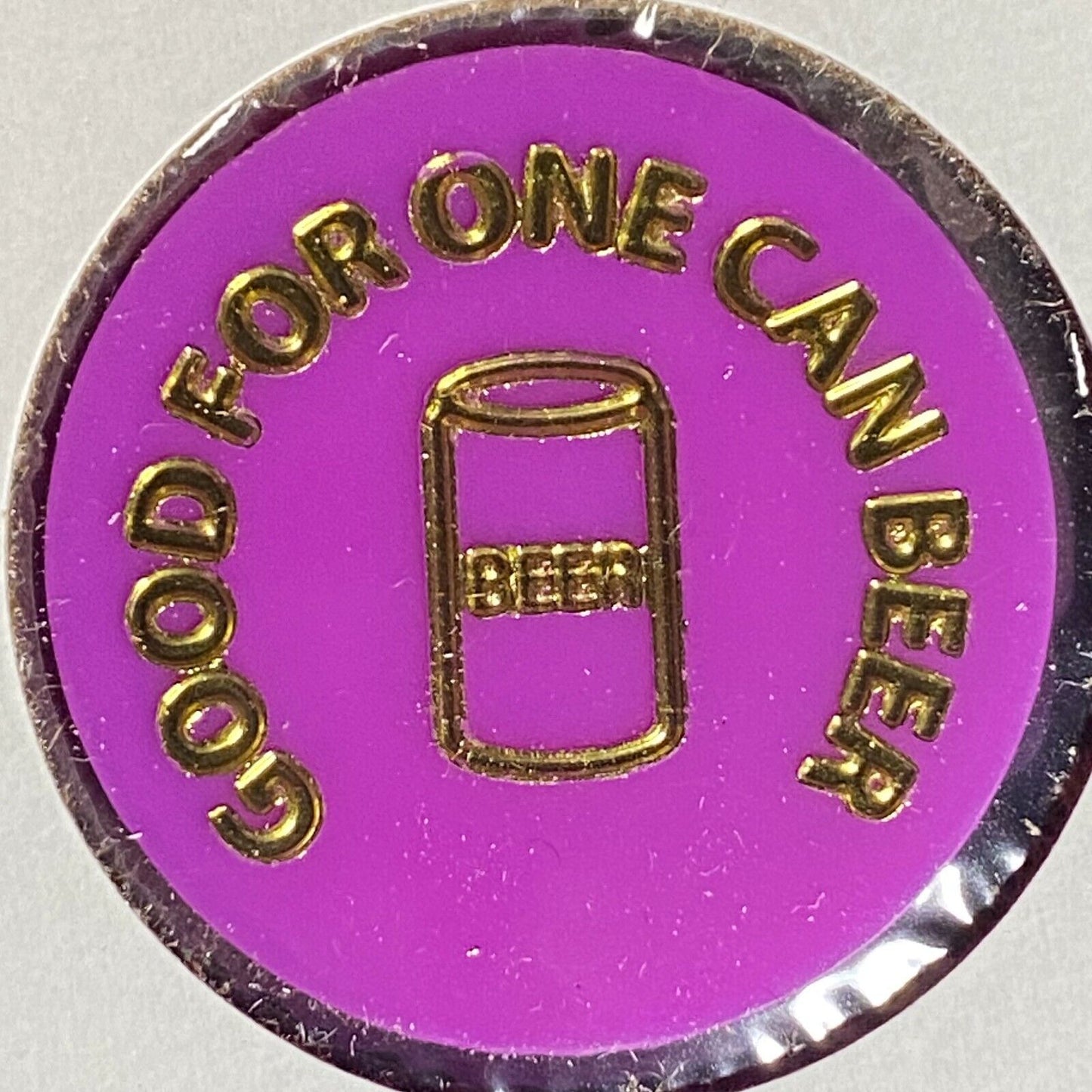 Brockway, PA VFW Post 7252 Plastic Drink Token G/F One Can Beer