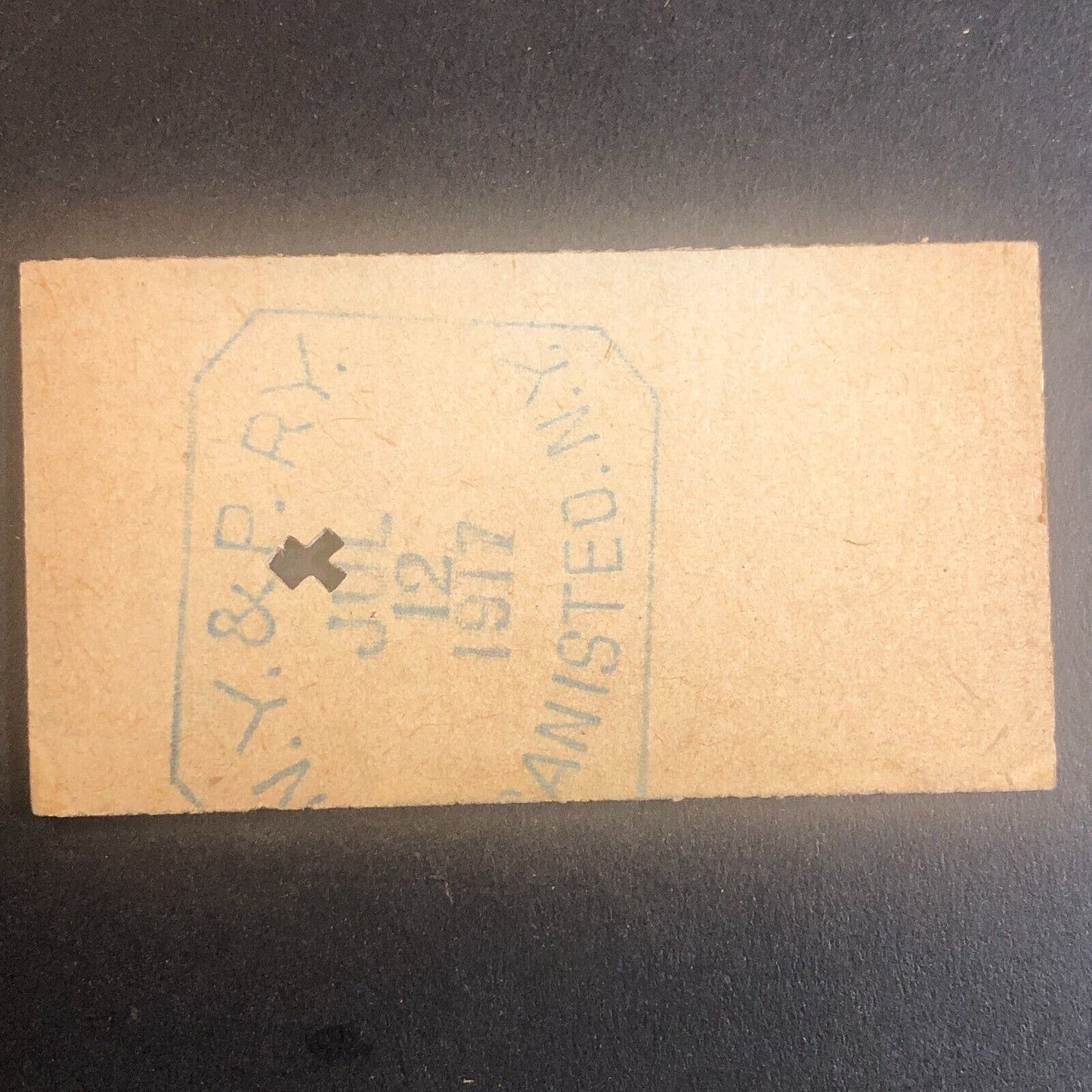 New York & Pennsylvania Railroad July 12 1917 Greenwood, NY Ticket #53539