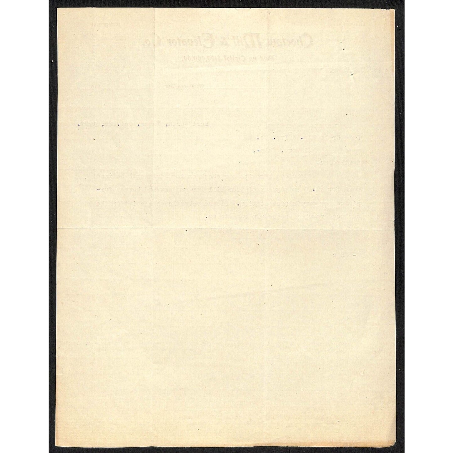1907 Choctaw Mill & Elevator Co. OK Indian Territory Letterhead Scarce