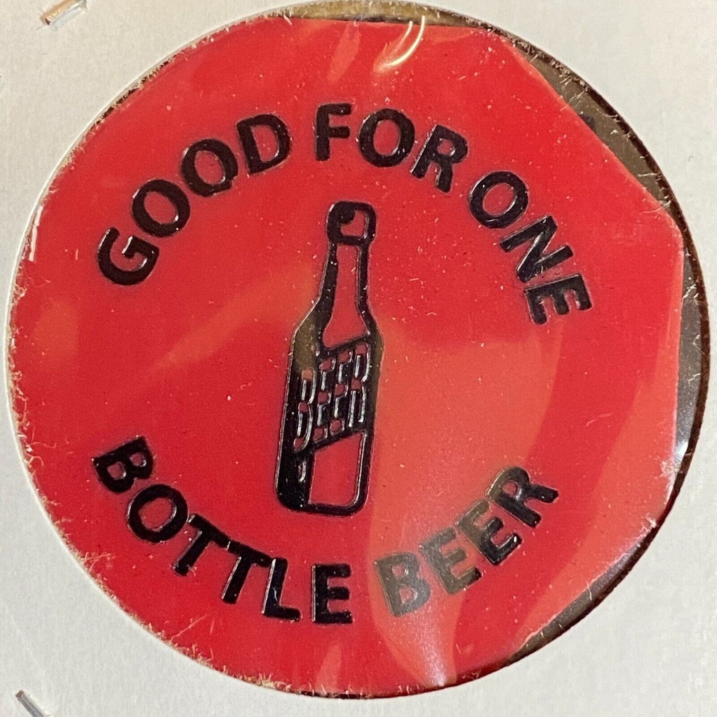Harmony, PA Moose Lodge 957 c1970's-80's Plastic "Bottle Beer" Token