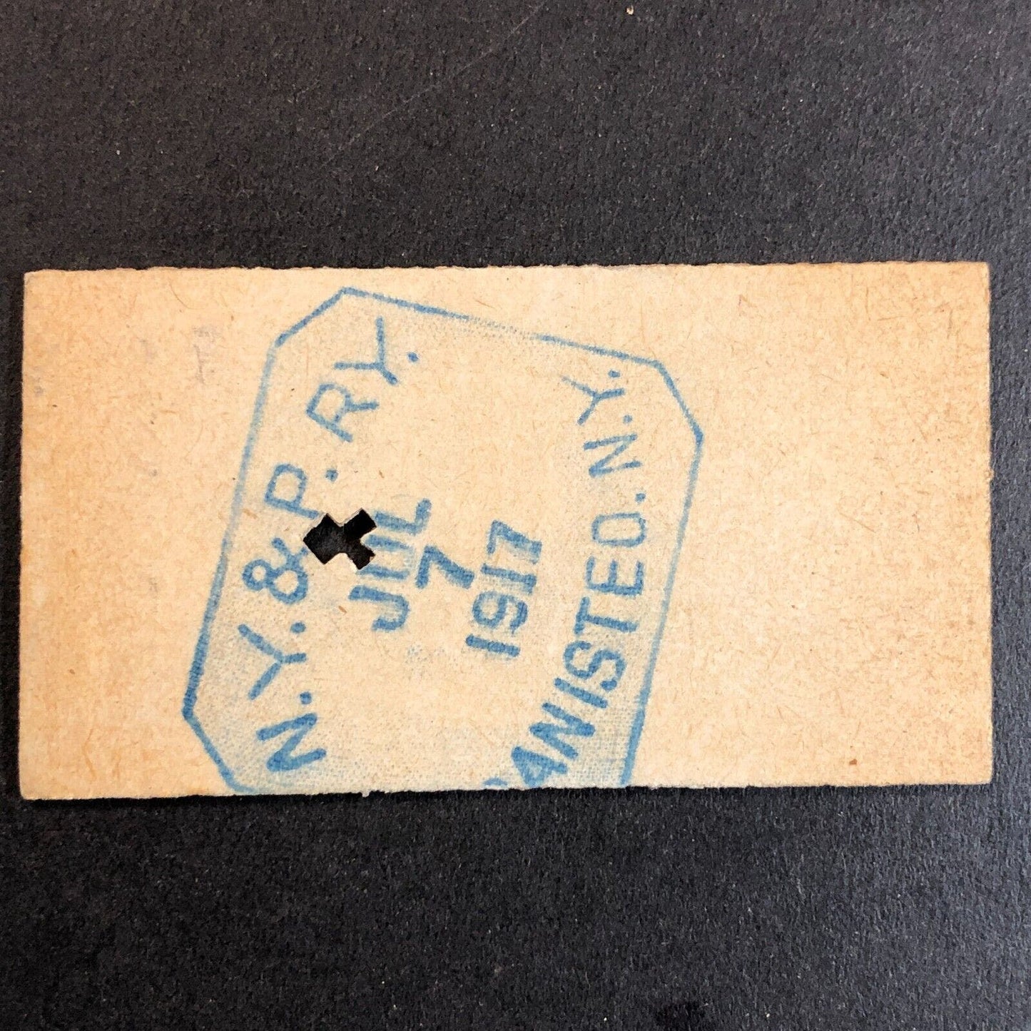 New York & Pennsylvania Railroad July 7 1917 Whitesville, NY Ticket #18228
