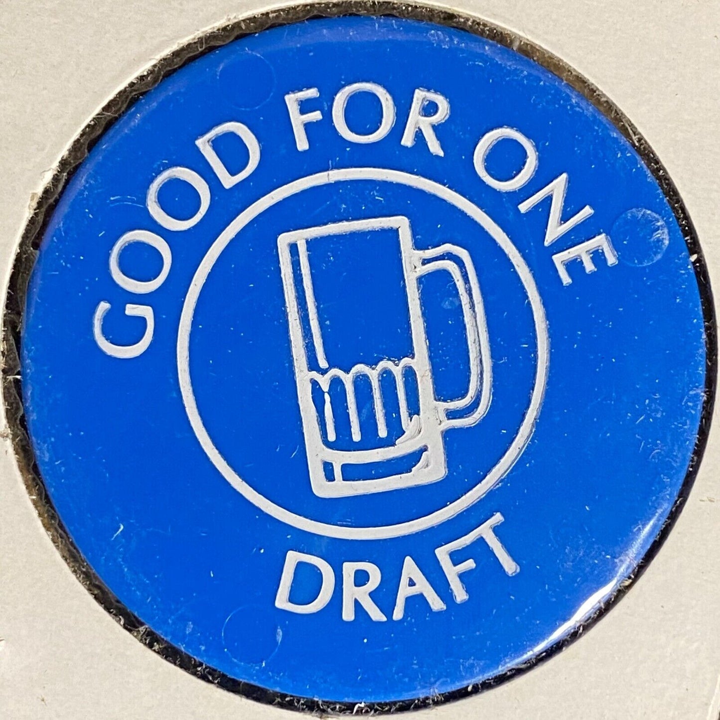 Cambridge Springs, PA Amer. Legion Post 381 Plastic Drink Token G/F "One Draft"