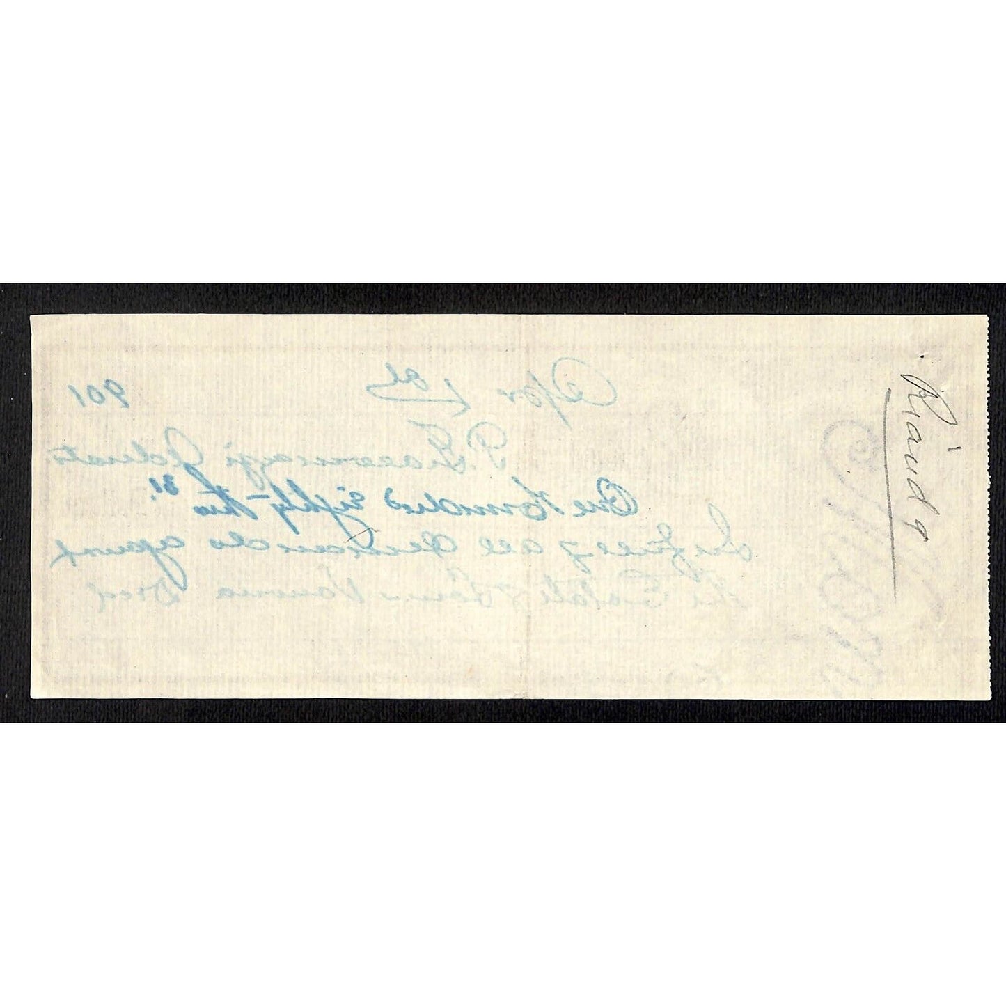 1901 Estate Payment Receipt w/ Eagle & Flag Vignette