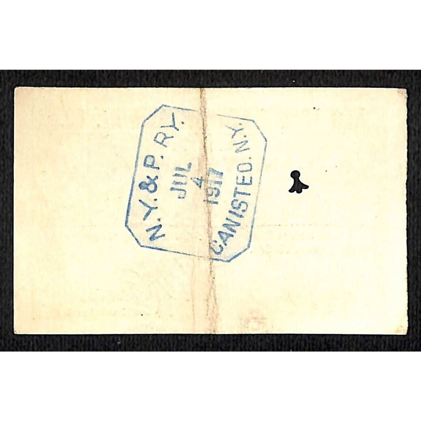New York & Pennsylvania Railroad RY July 4 1917 Ellisburg Ticket #5217