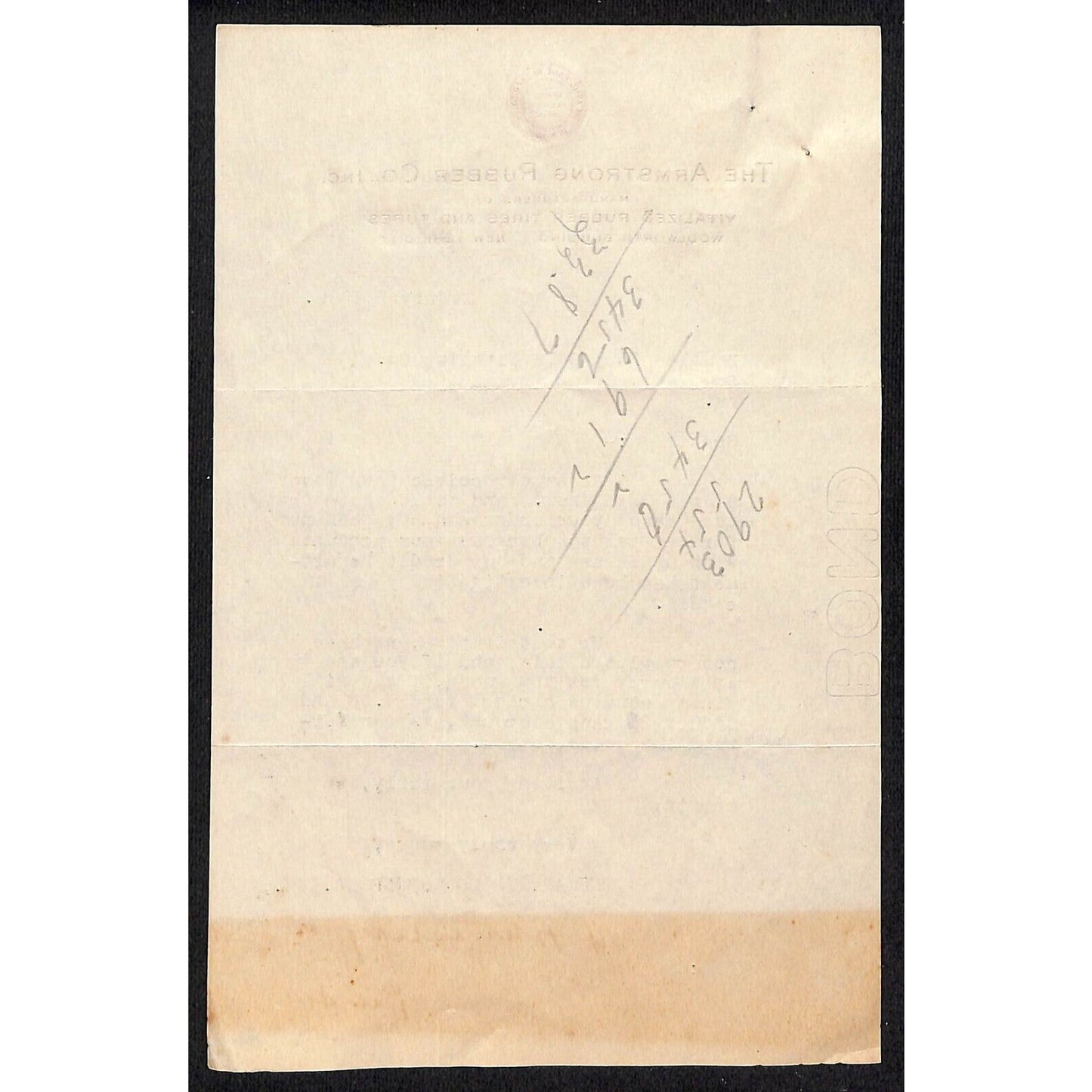 Armstrong Rubber Co. Tires Tubes NYC 1916 TLS Letterhead Douglas Coca-Cola