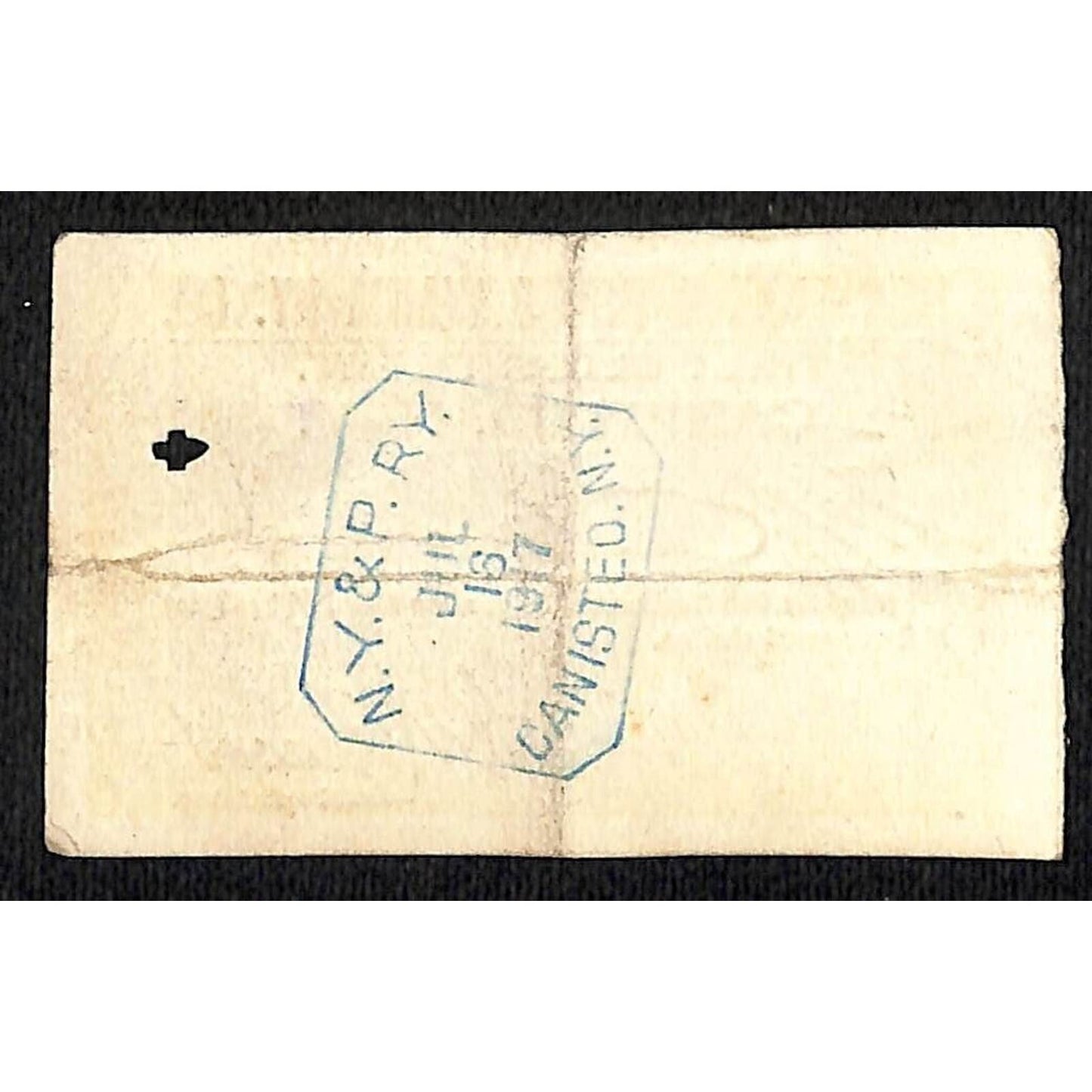 New York & Pennsylvania Railroad RY July 16 1917 McGraws Ticket #6804