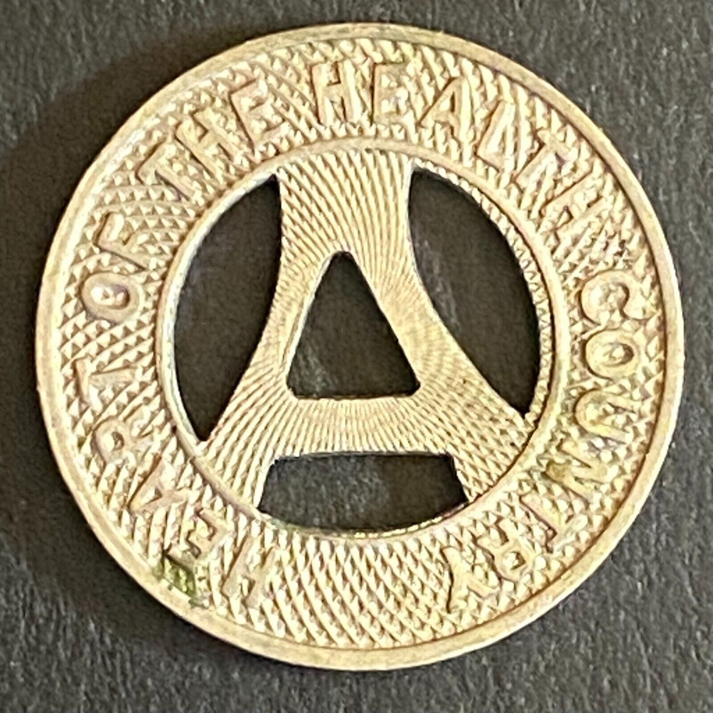Albuquerque Bus Co. "Health Country" Transit Token 16mm VGC Hanging "A" (#7)