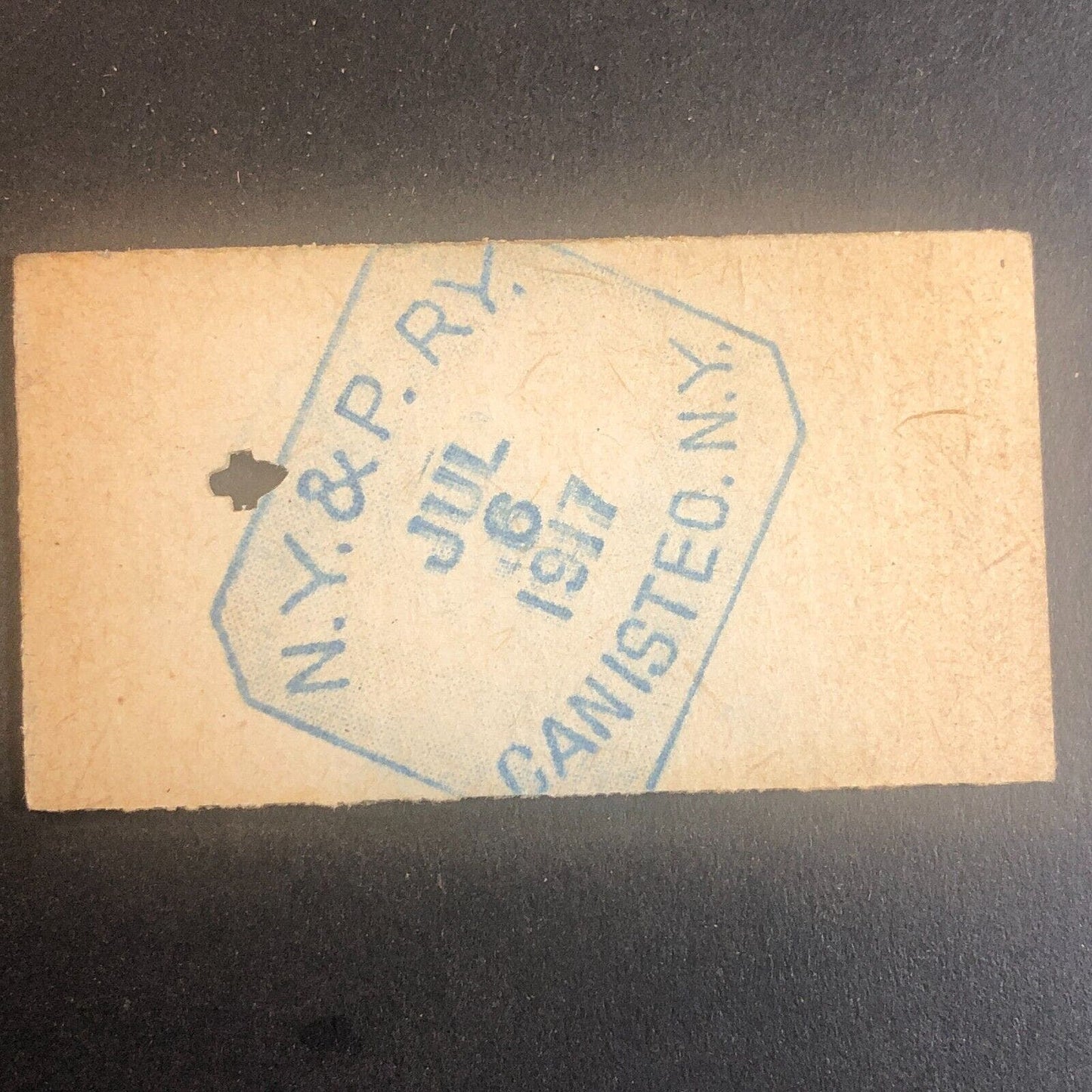 New York & Pennsylvania Railroad July 6 1917 Rexville, NY Ticket #30210