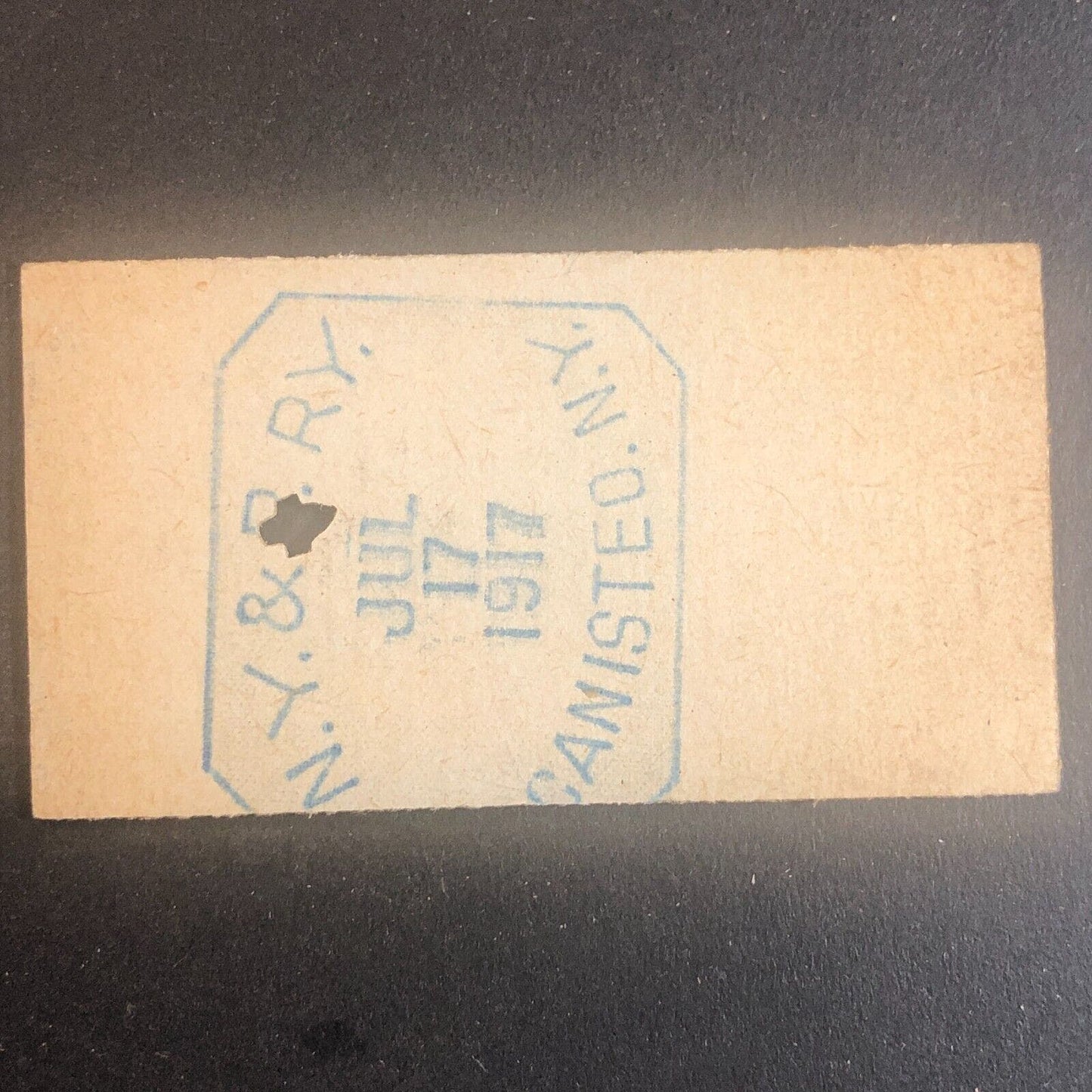 New York & Pennsylvania Railroad July 17 1917 Rexville, NY Ticket #30241