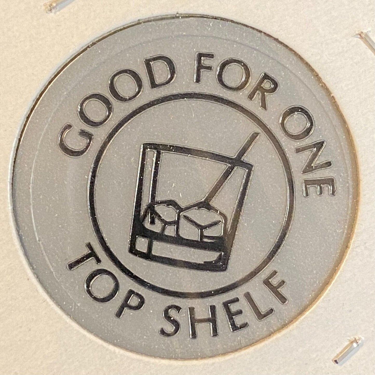 McClelland, PA Double T Bar Grill c1990's? Plastic Token G/F One Top Shelf