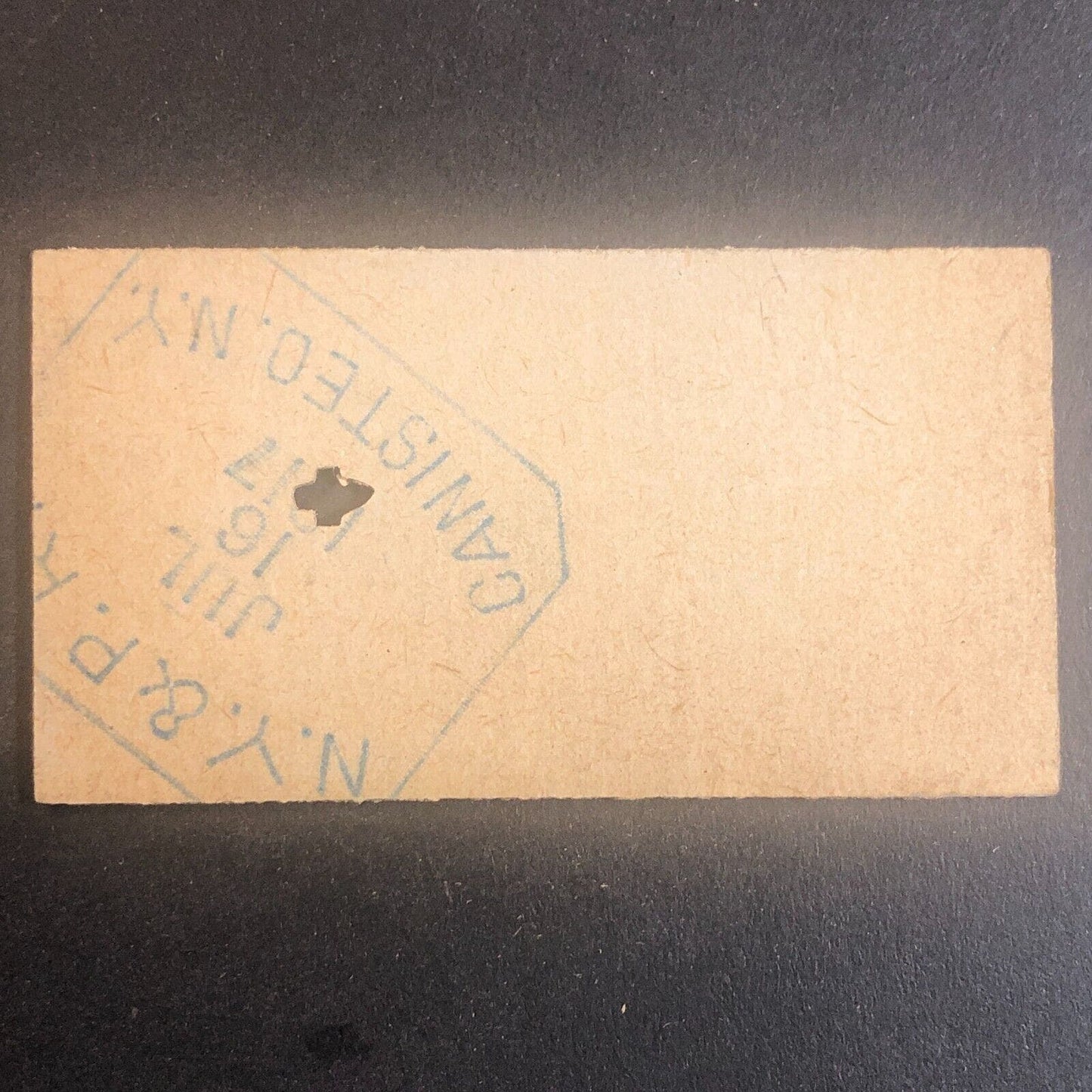 New York & Pennsylvania Railroad July 16 1917 Greenwood, NY Ticket #53557