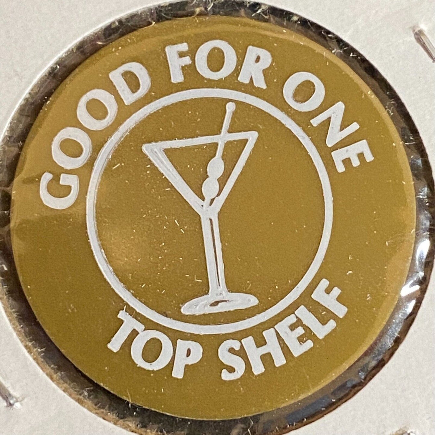 Harrisonville, F.O.E. #4274 c1970's-80's Plastic "G/F One Top Shelf" Token