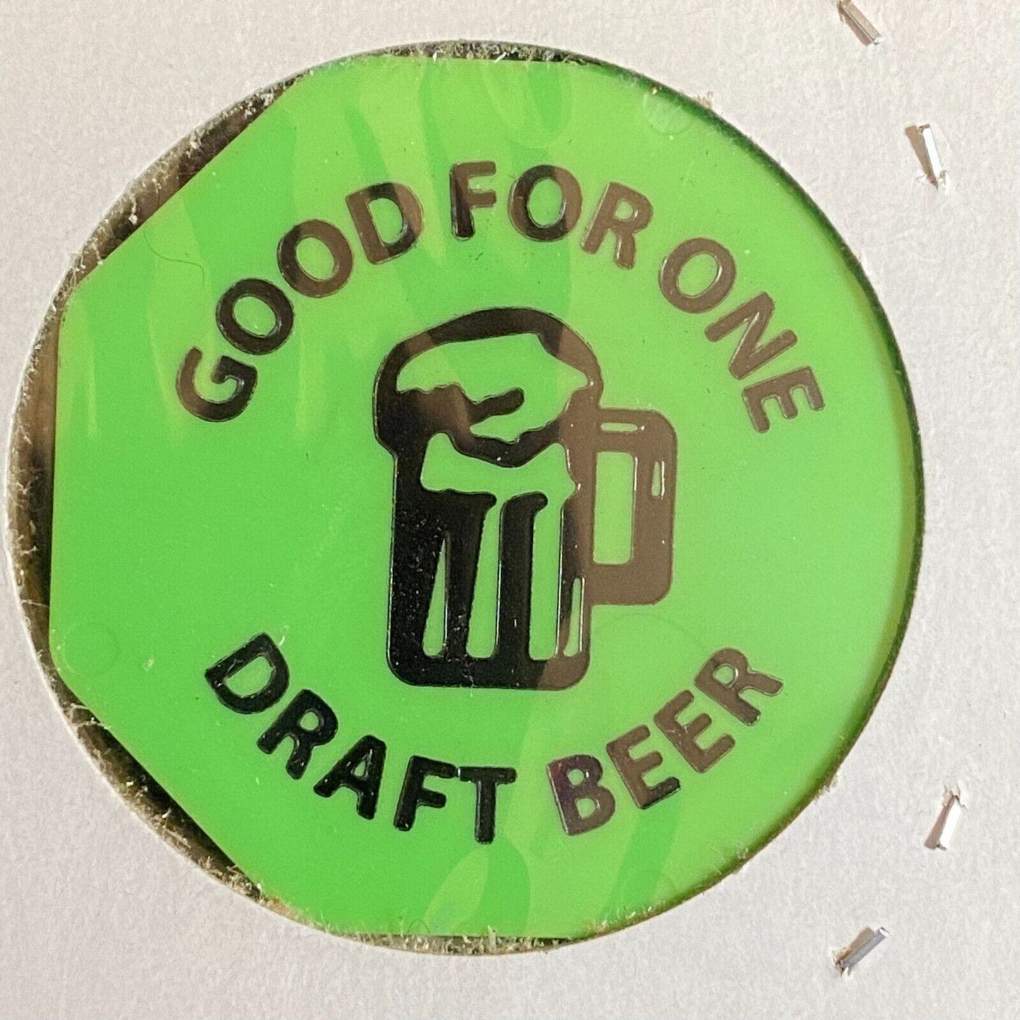 Montrose, PA "The County Seat" Hotel ? c1980's Plastic Token "G/F One Drink"