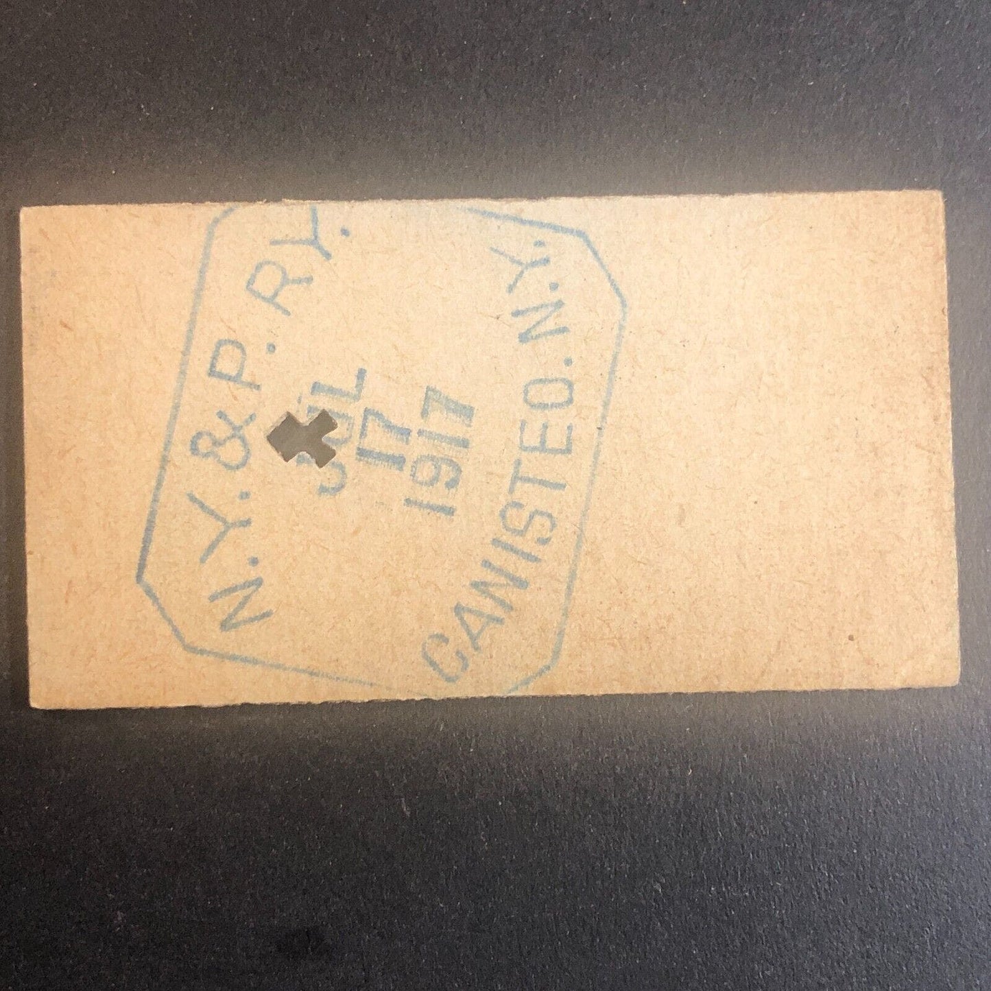 New York & Pennsylvania Railroad July 17 1917 Greenwood, NY Ticket #53562