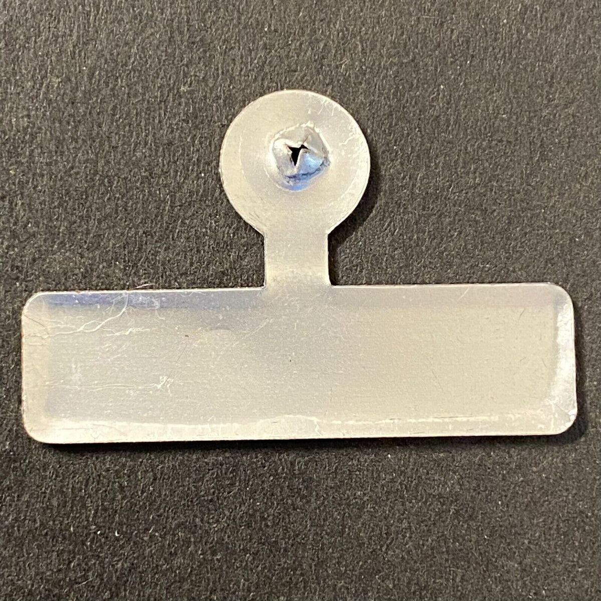 Rockefeller Election Campaign Steel Fold Over Pin Small 1 1/4" w/ White Text