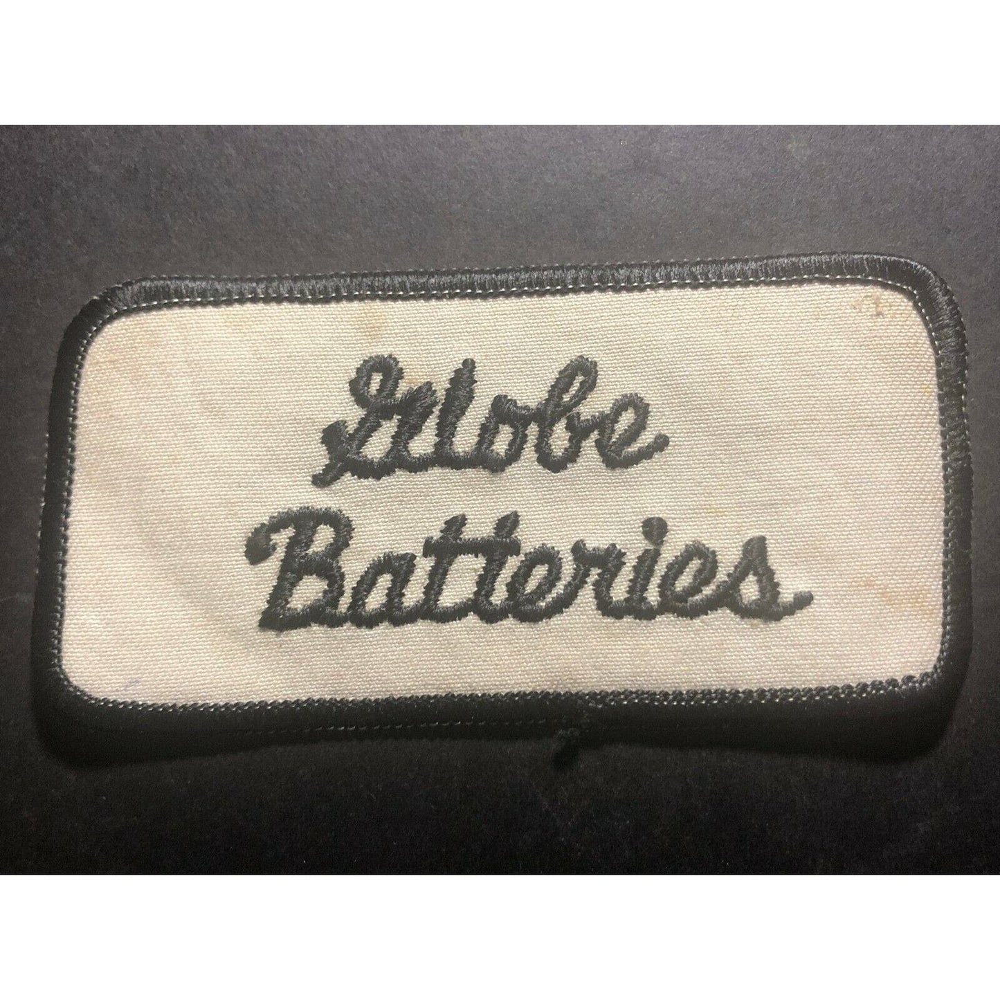 Vintage c1960's Globe Batteries Embroidered Patch