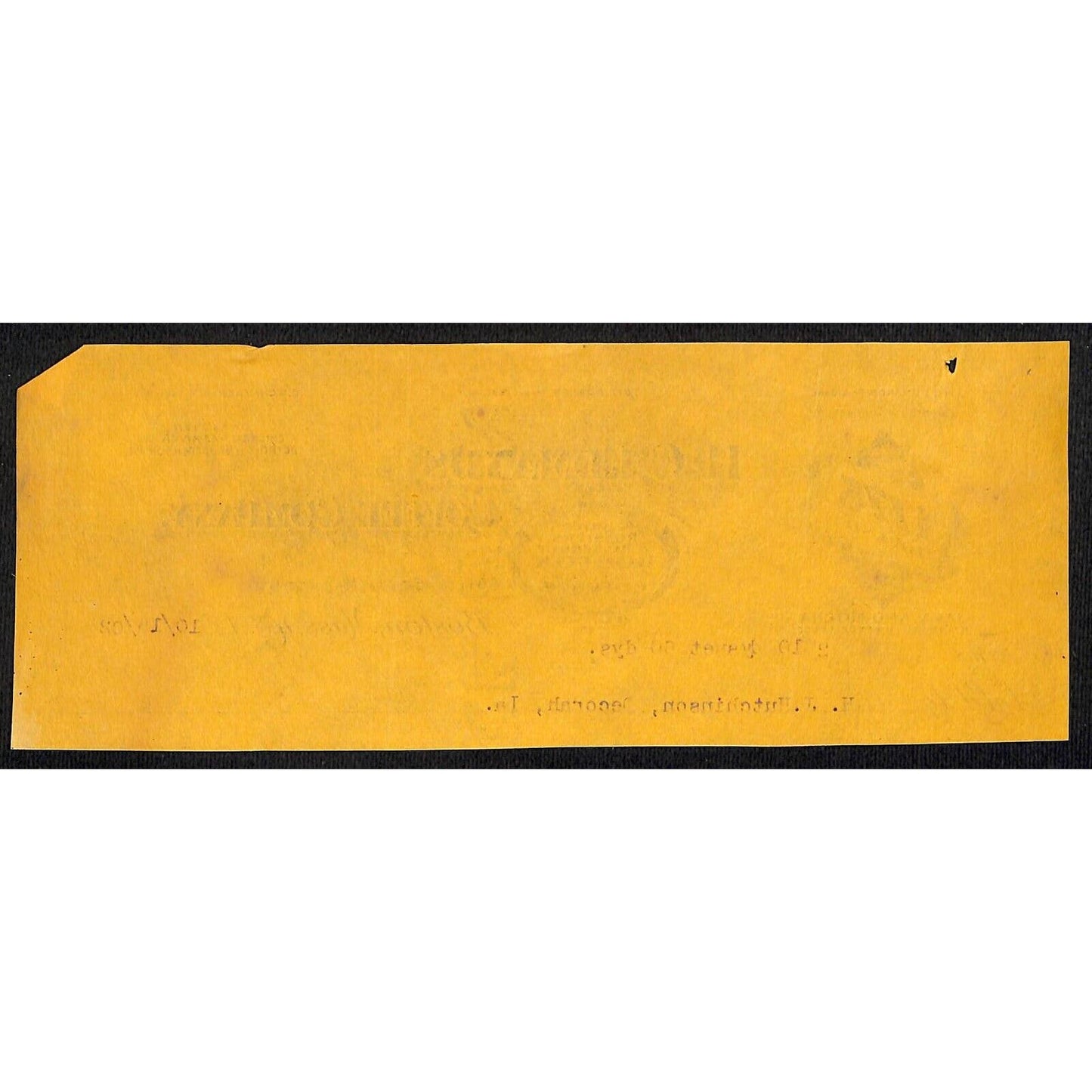 H.C. Edmands Coffee Co. Boston HJ Hutchinson Decorah, IA* Cut 1902 Billhead