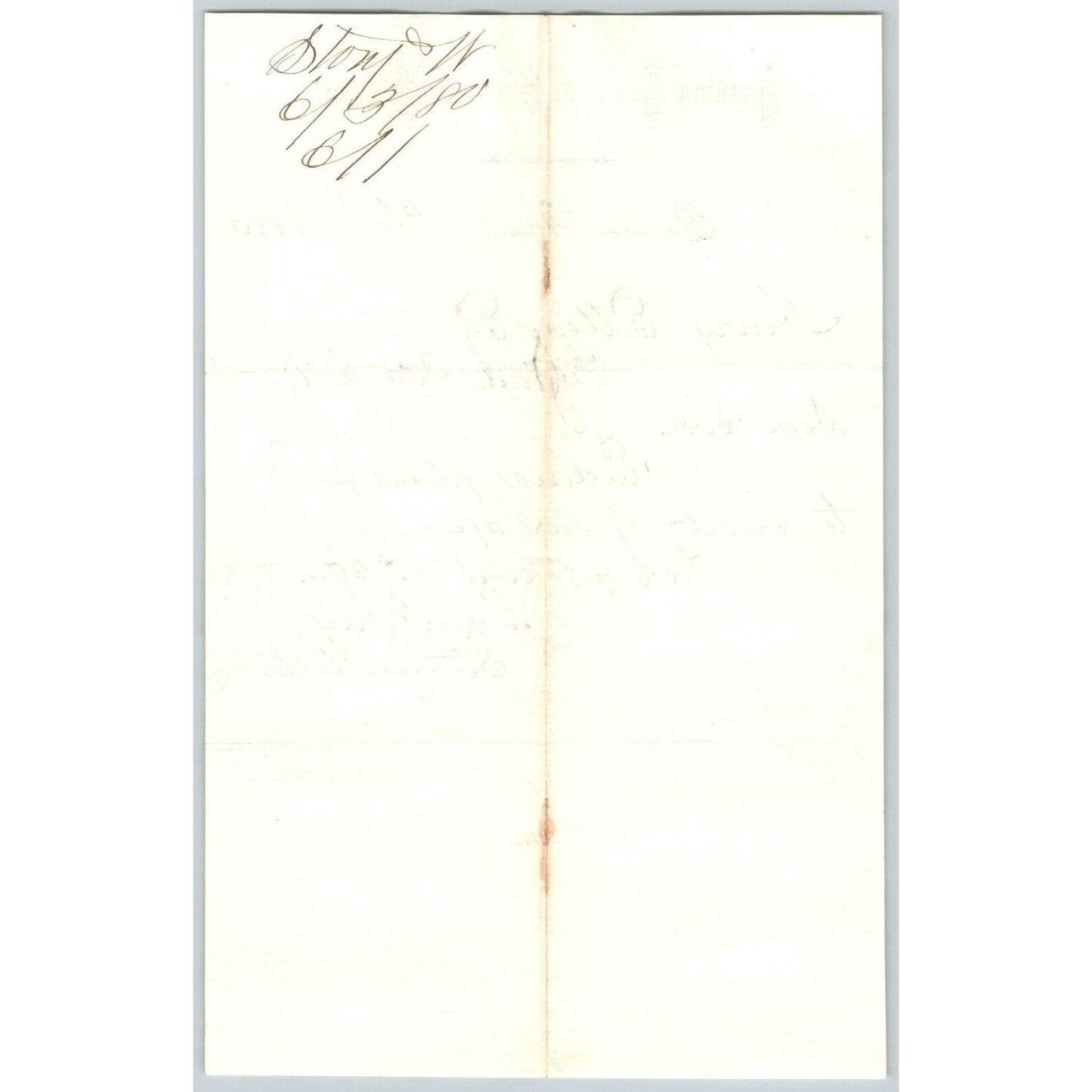 Banking House of Story & Nelson Bozeman, MT 6/1 1880 Letterhead Henry Elling*