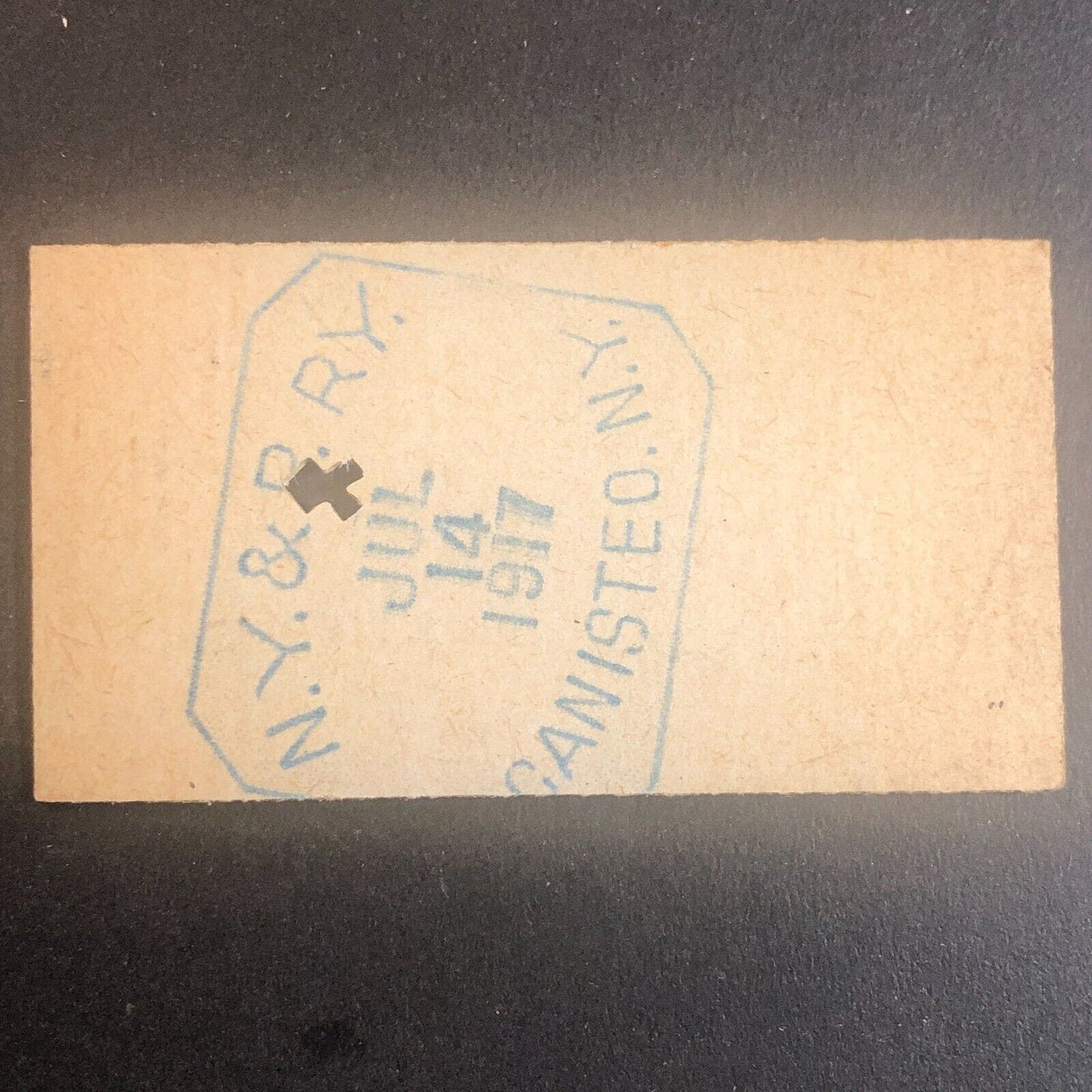 New York & Pennsylvania Railroad July 14 1917 Rexville, NY Ticket #30229