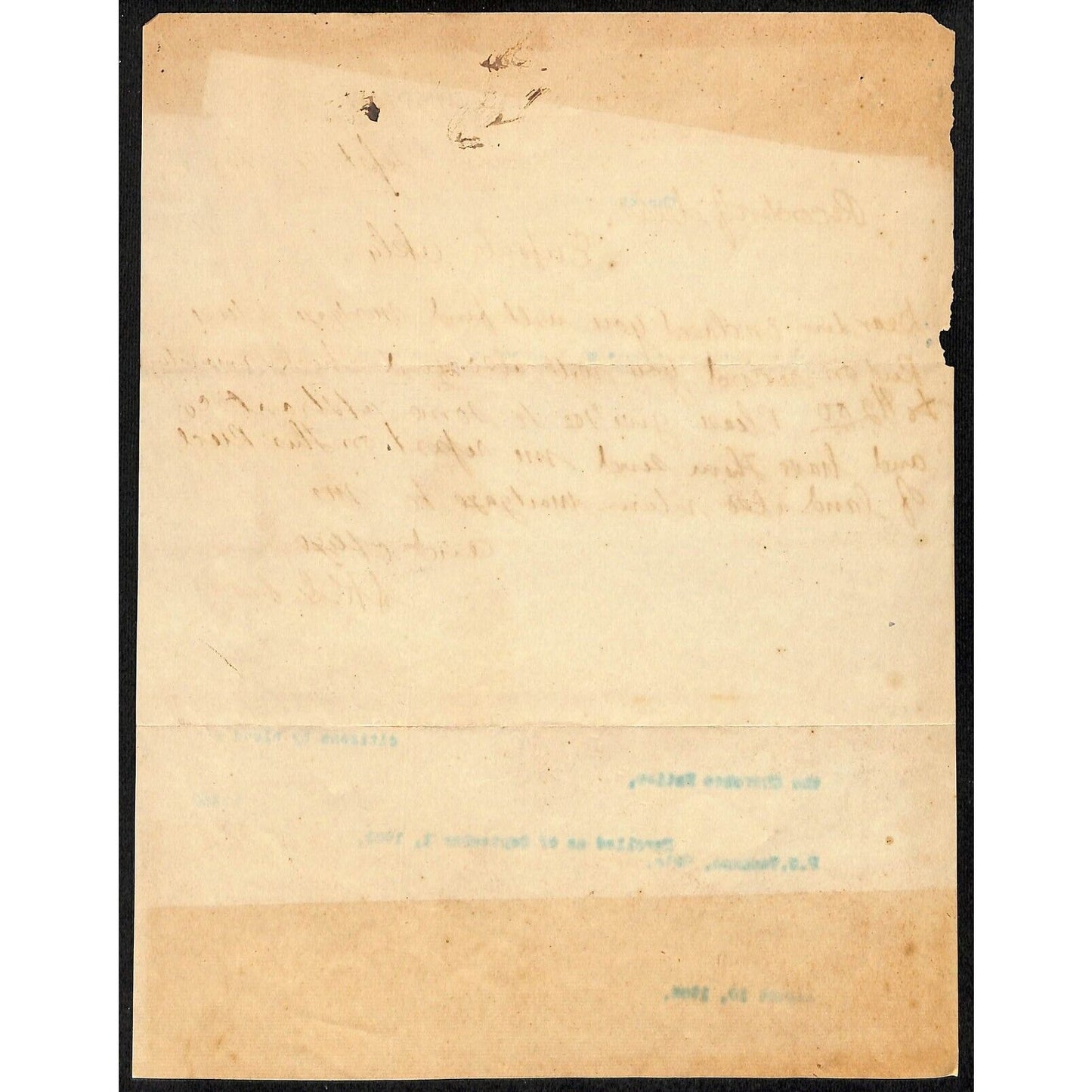 1908 Farmers Oil & Gas Co. Beggs, OK Indian Territory ALS Letterhead