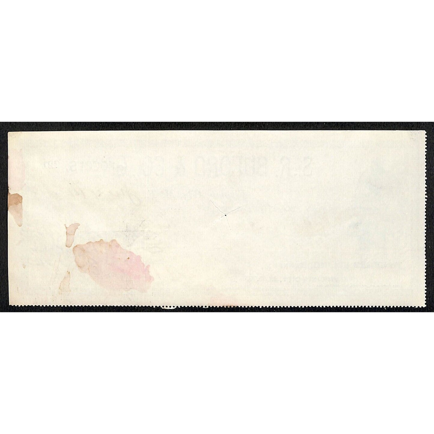 1888 Henry Elling Virginia City Montana Territory S.R. Buford Grocers Check #216