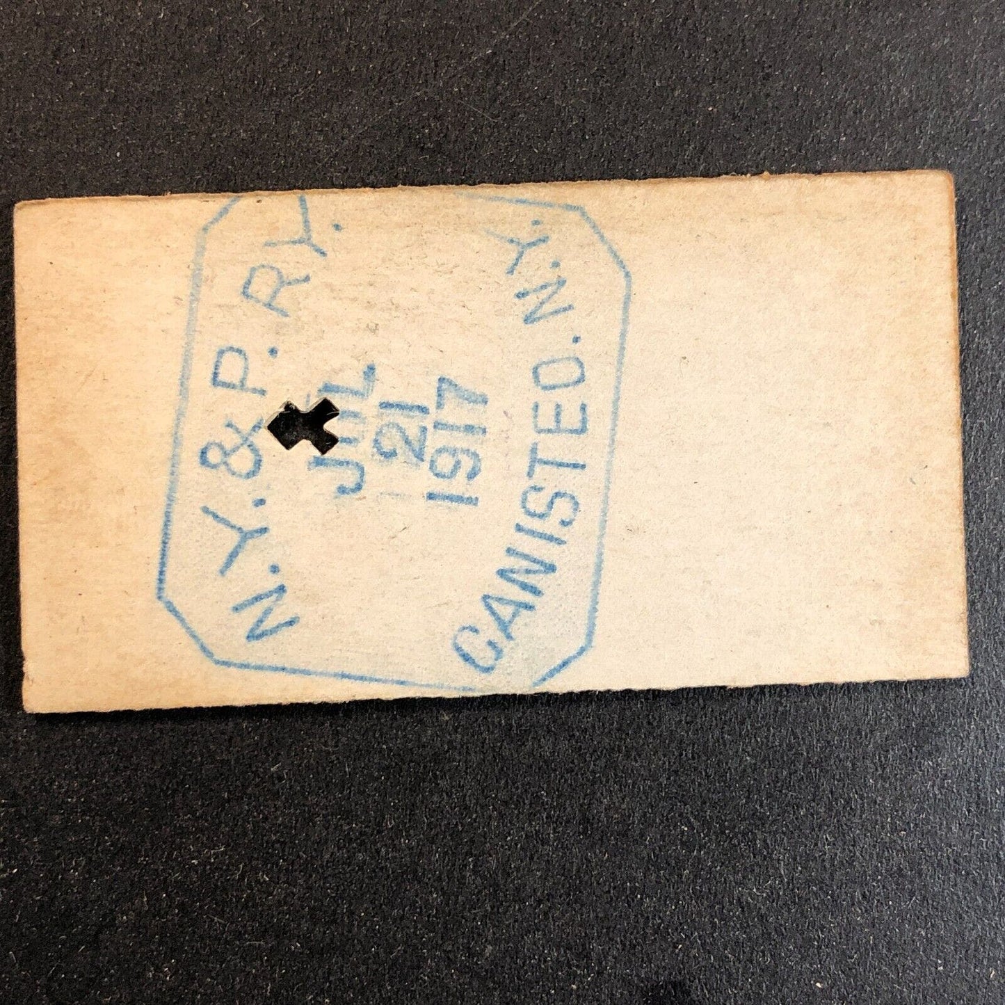 New York & Pennsylvania Railroad July 21 1917 Bennetts, NY Ticket #11830