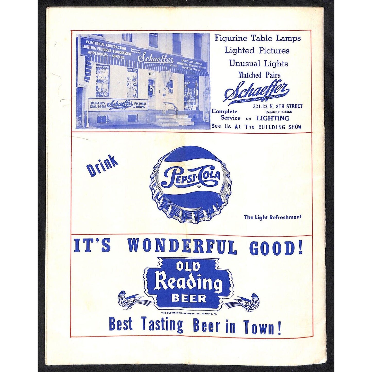 Reading Fairgrounds 1956 USAC Auto Race Program Half Mile 12pp* Scarce