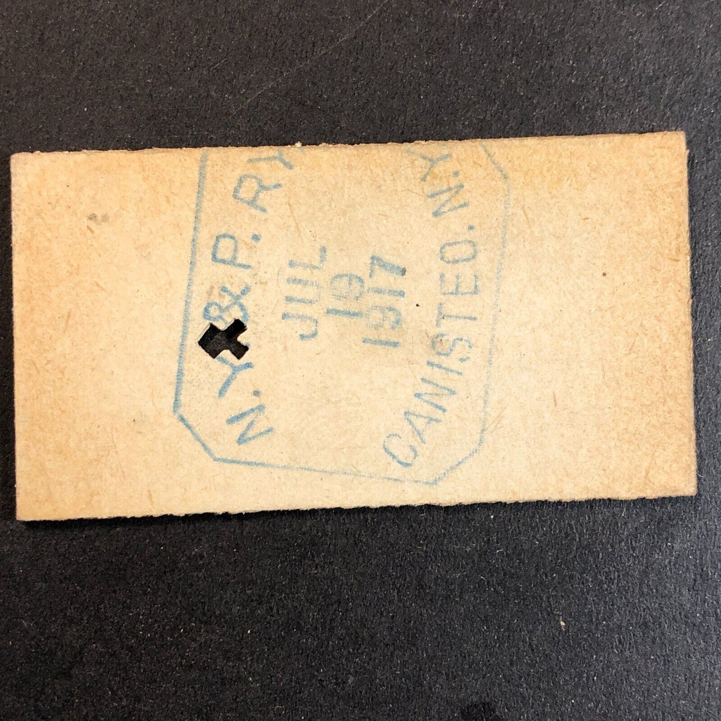 New York & Pennsylvania Railroad July 19 1917 Whitesville, NY Ticket #18266