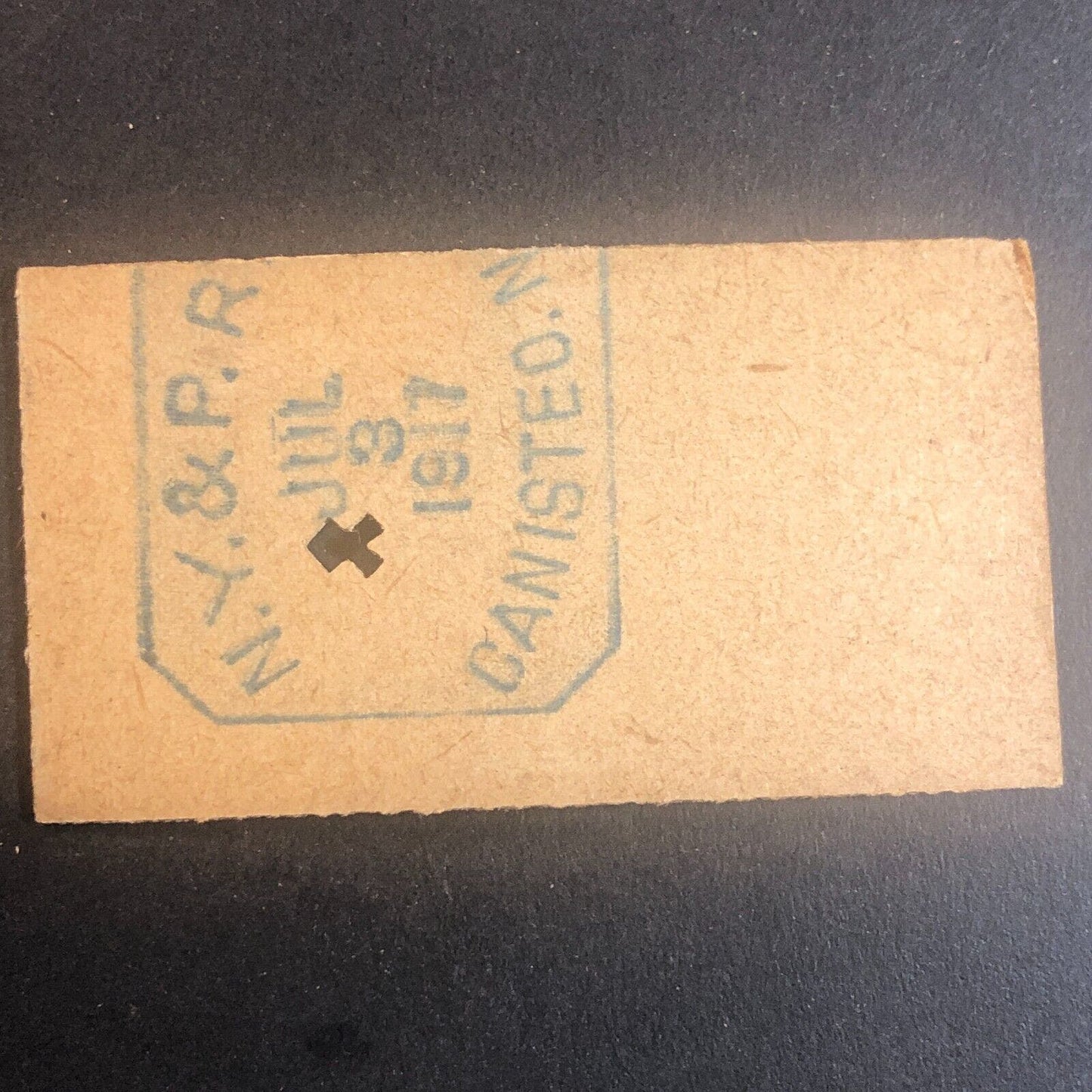 New York & Pennsylvania Railroad July 3 1917 Rexville, NY Ticket #30188