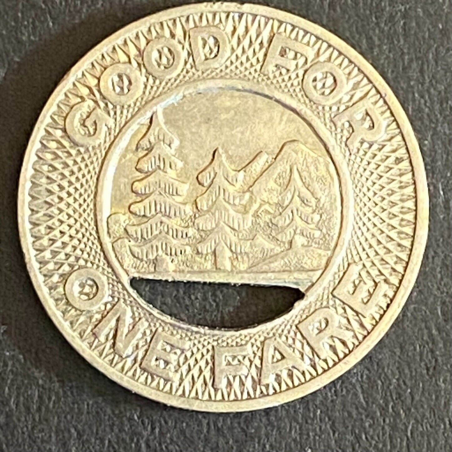 Seattle Transit G/F One Fare Transit Token w/ Trees 16mm