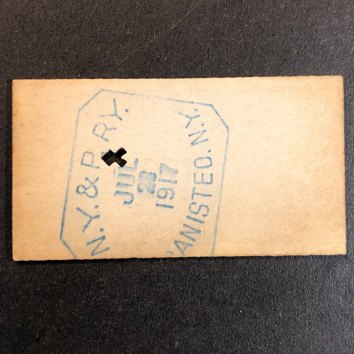 New York & Pennsylvania Railroad July 23 / 28 1917 Genesee, PA Ticket #10749