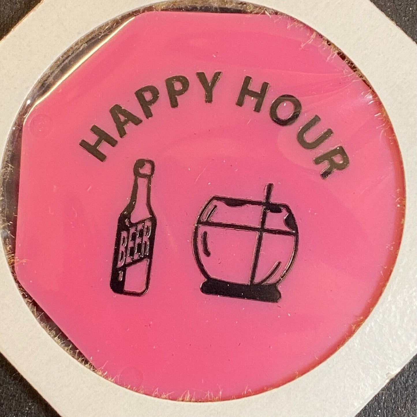 Harmony, PA Moose Lodge 957 c1970's-80's Plastic "Happy Hour" Token