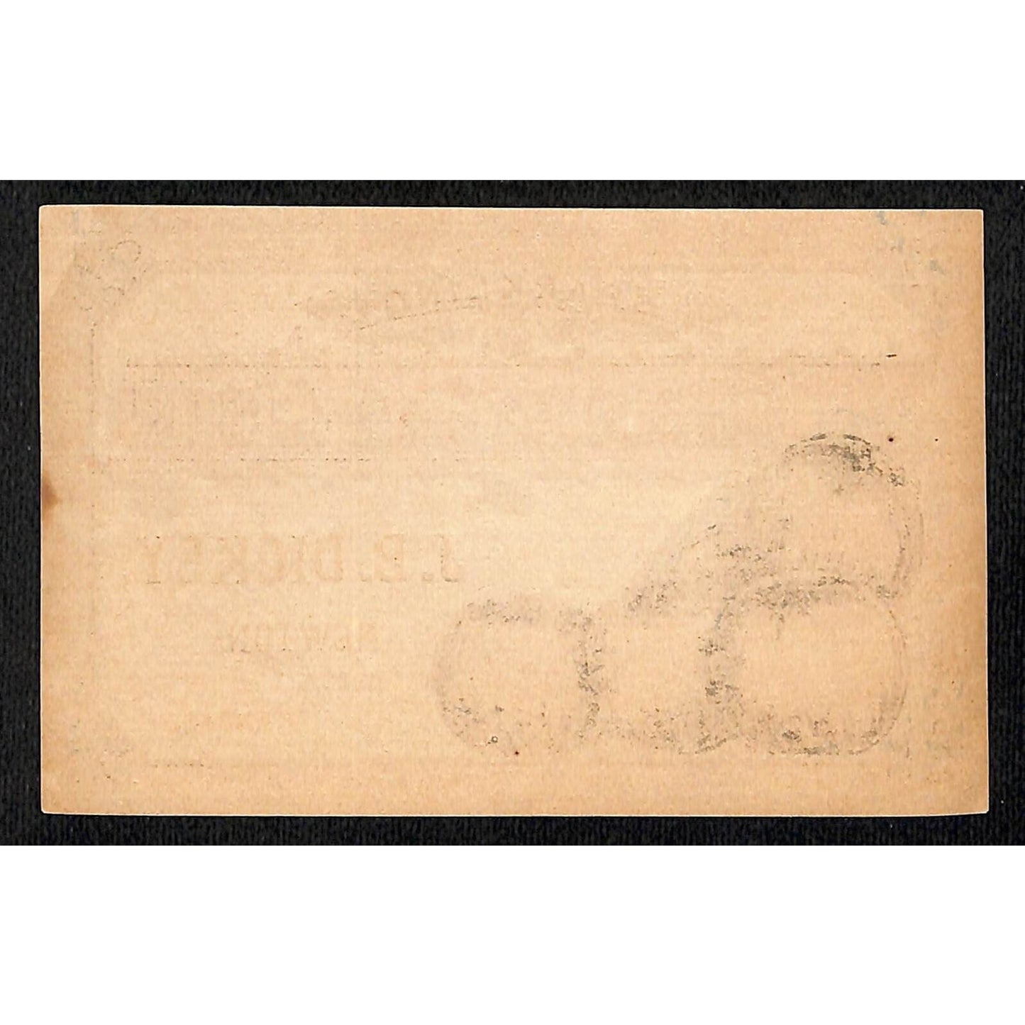 J.B. Dickey Sparkling Champagne Cider Label Newton, Kansas c1890-1900 VGC Scarce