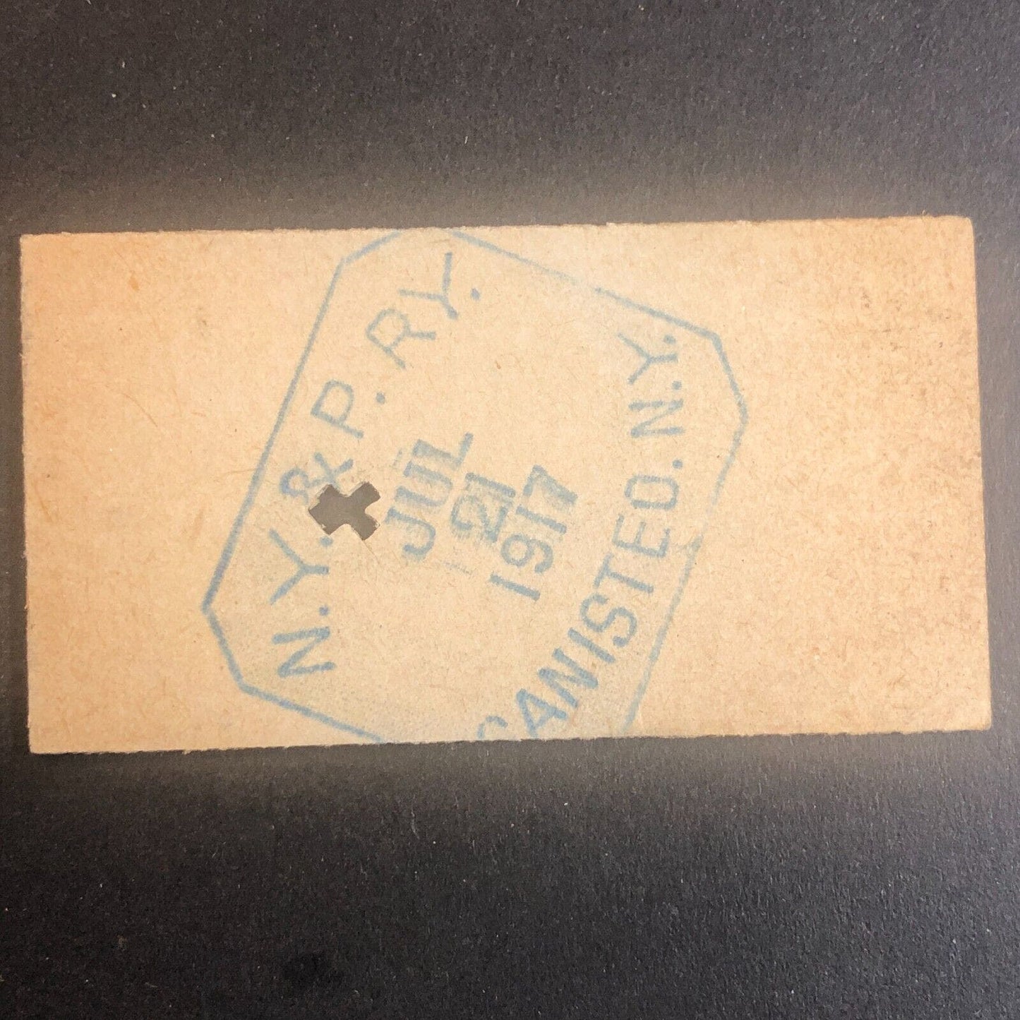 New York & Pennsylvania Railroad July 21 1917 Rexville, NY Ticket #30250