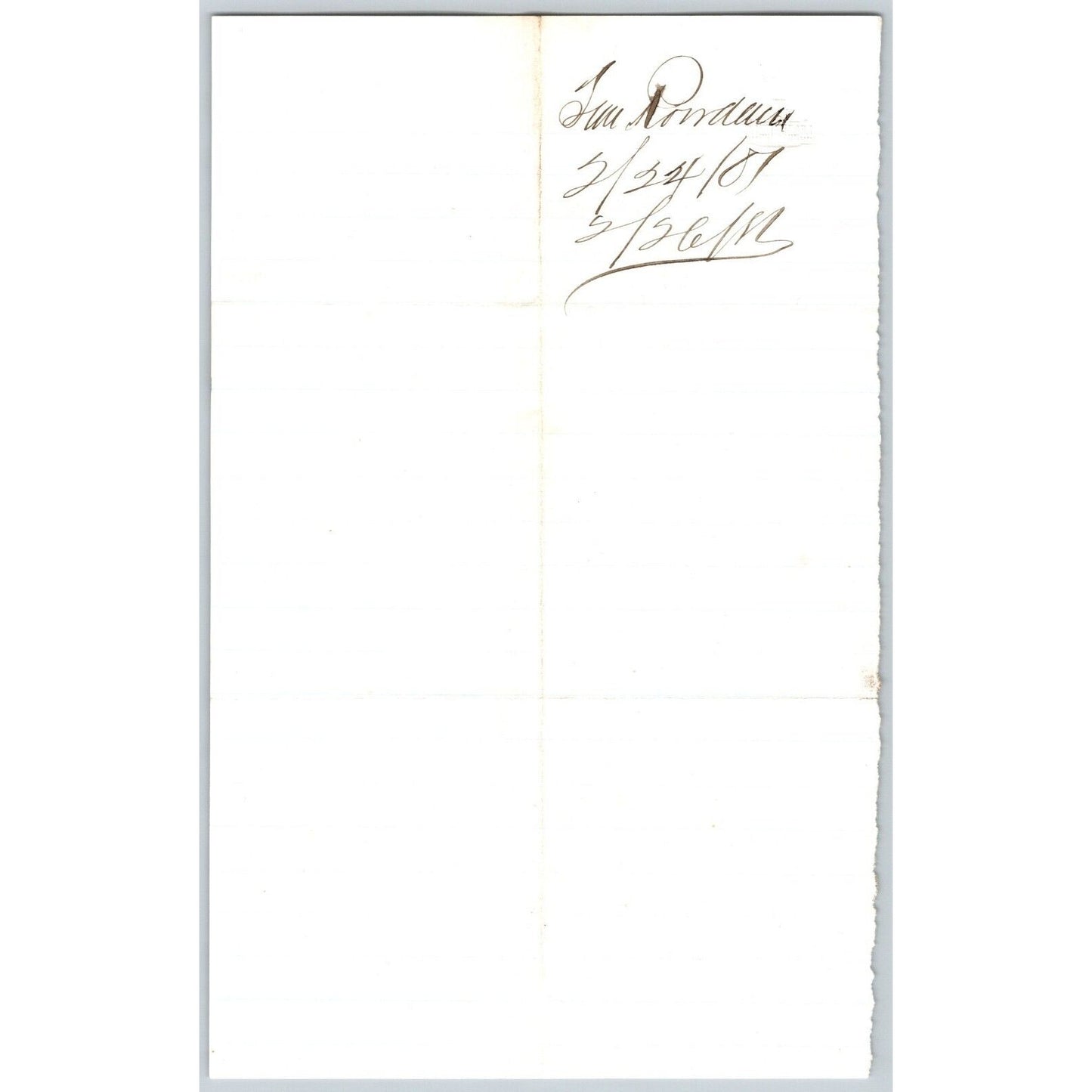 1881 Tim Riordan Sheridan, MT ALS to Henry Elling* Wimmer Estate "Don't Owe 1c"