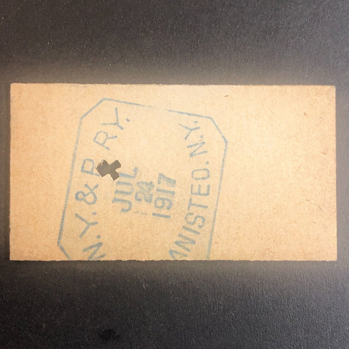 New York & Pennsylvania Railroad July 24 1917 Greenwood, NY Ticket #53604