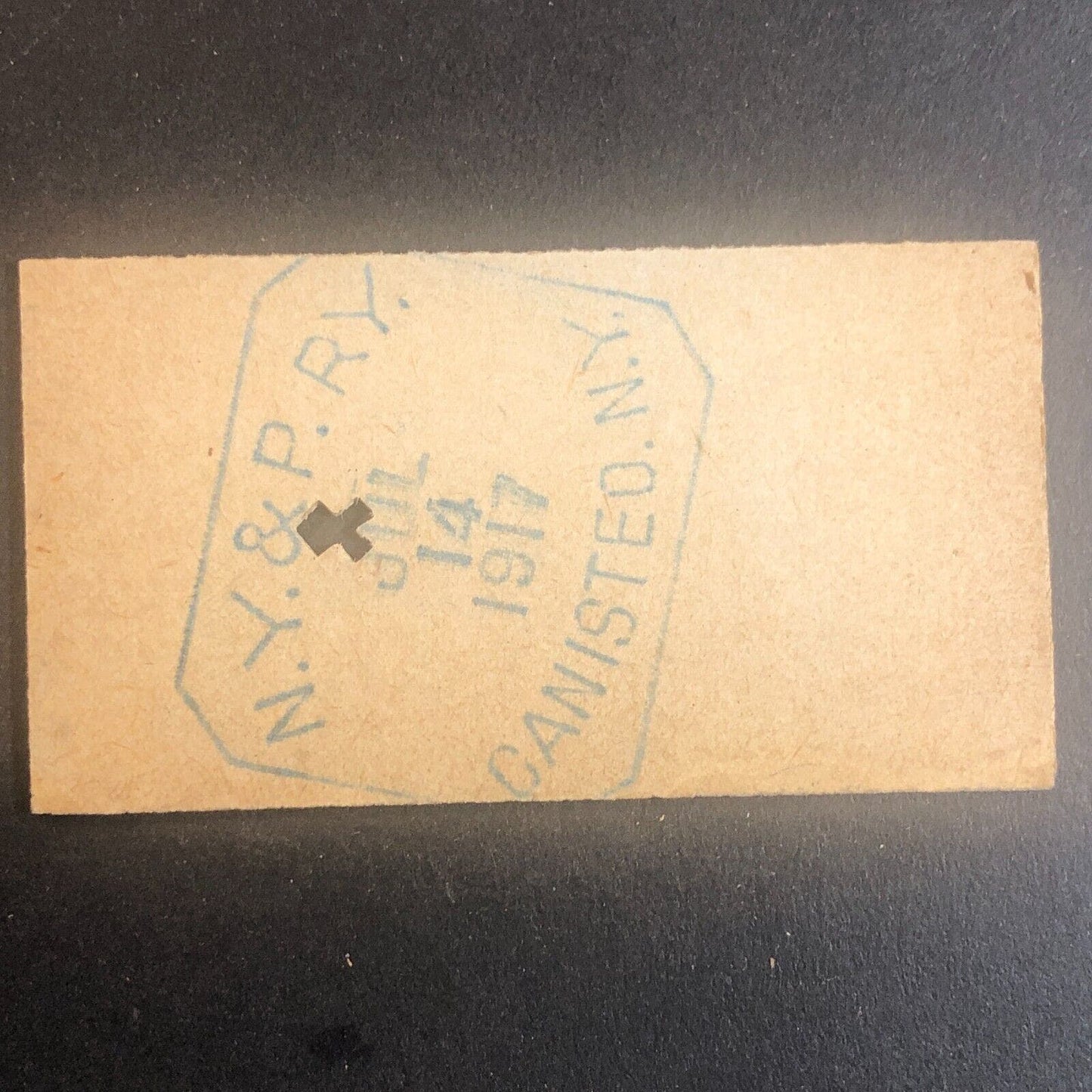 New York & Pennsylvania Railroad July 14 1917 Greenwood, NY Ticket #53549